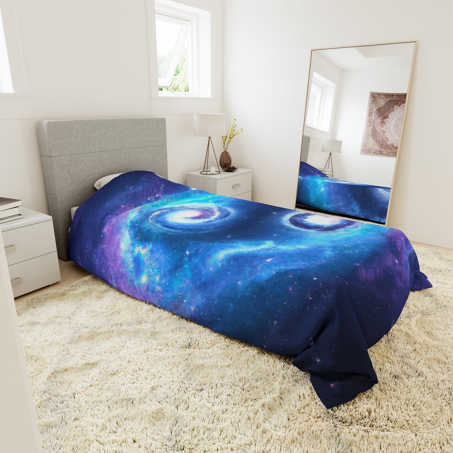 The Starry Dream of Amelia - Astronomy Duvet Bed Cover