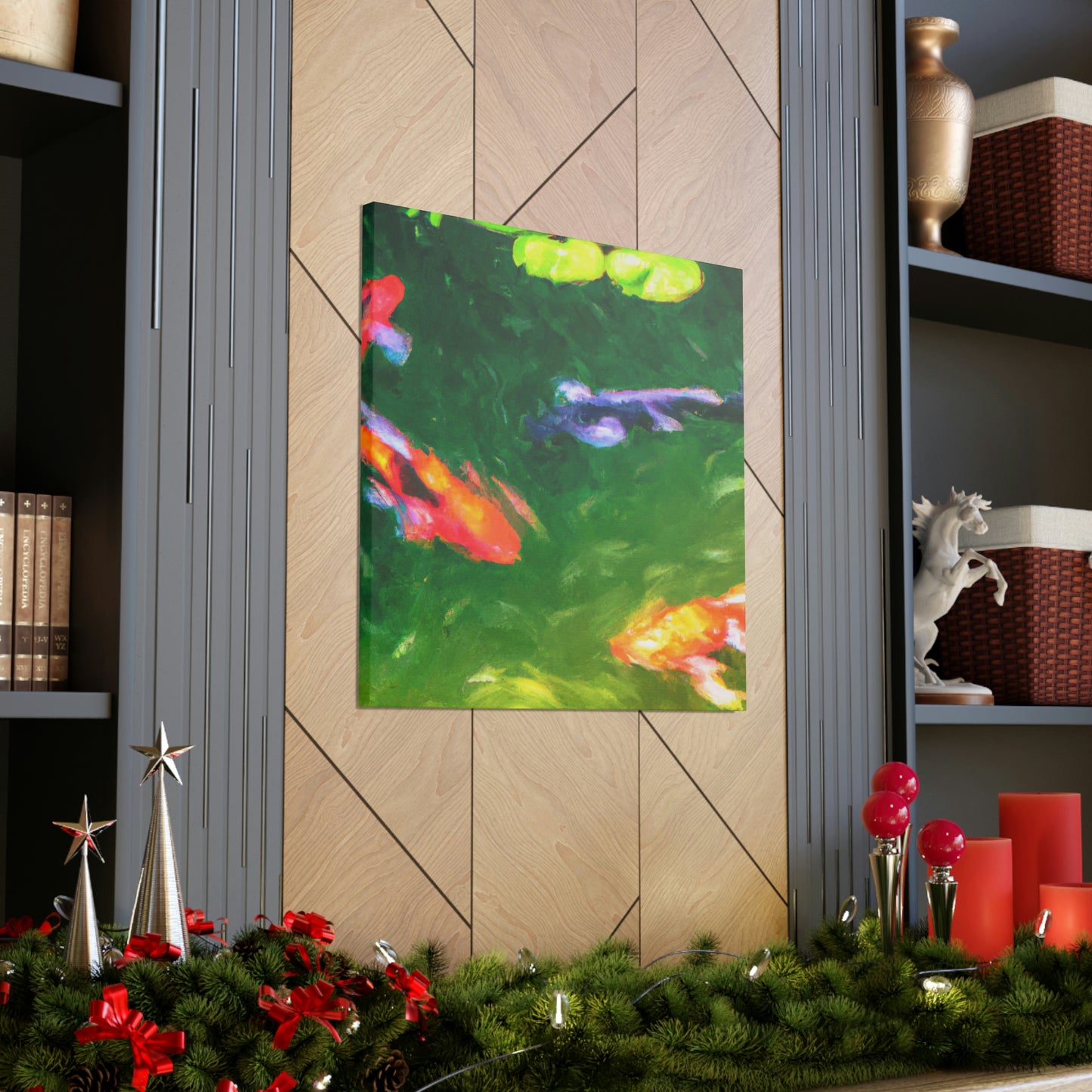 Johnna de la Poésie - Koi Fish Canvas Wall Art