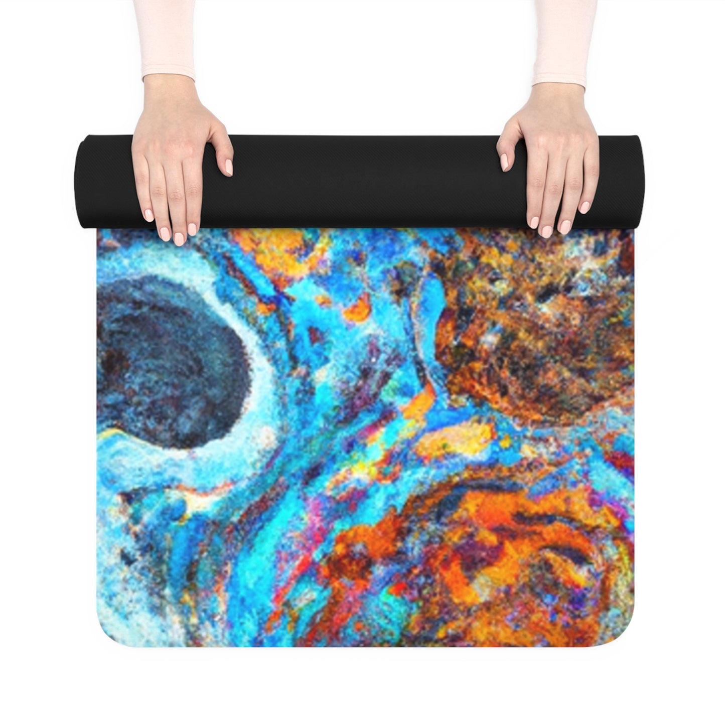 Guru Prabhavarshini - Psychedelic Yoga Exercise Workout Mat - 24″ x 68"