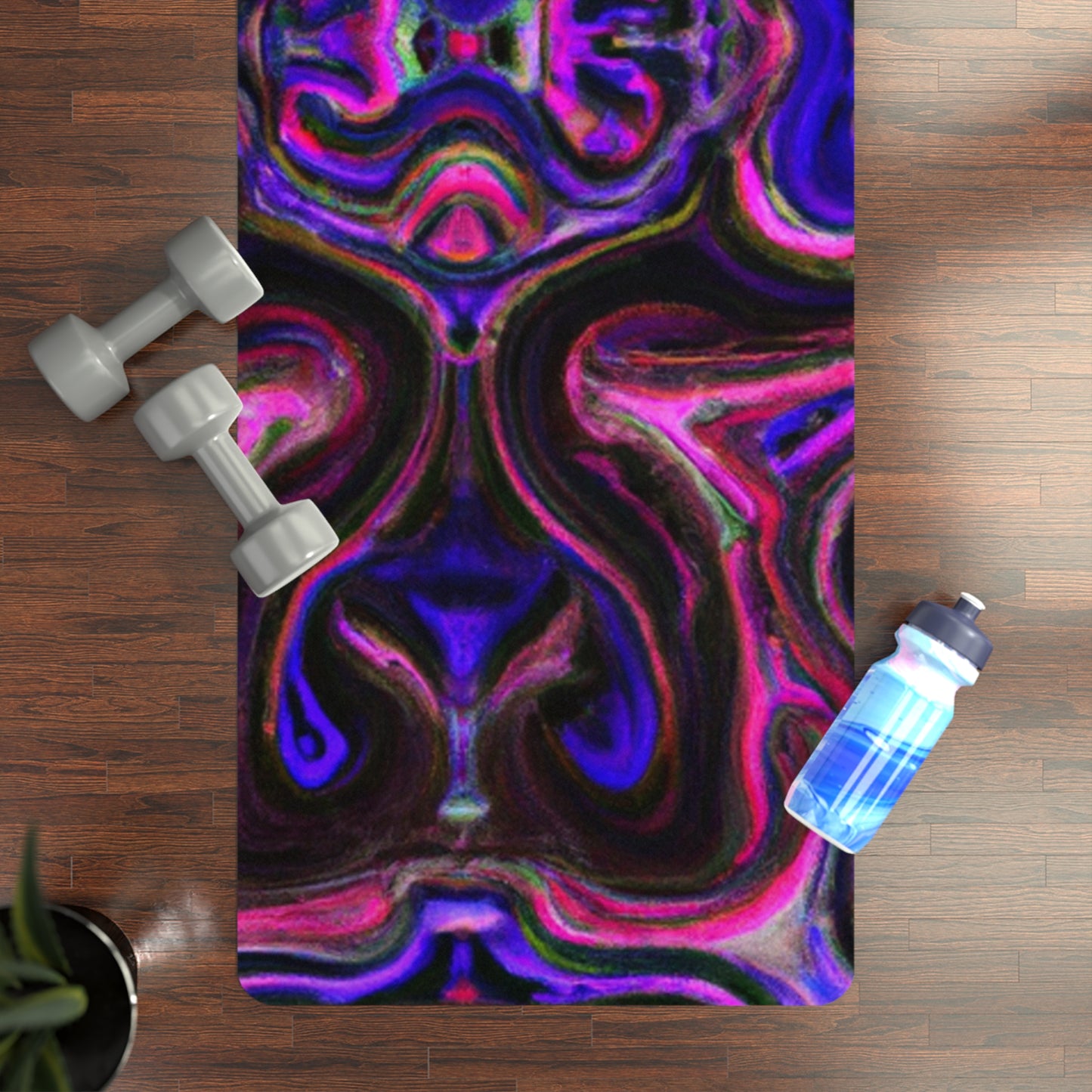 Miles Fairfield - Psychedelic Yoga Exercise Workout Mat - 24″ x 68"
