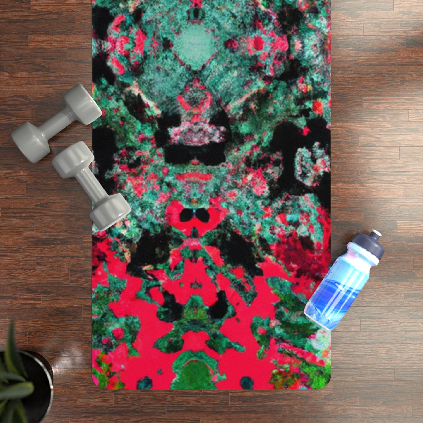 Natasha Krishna - Psychedelic Yoga Exercise Workout Mat - 24″ x 68"