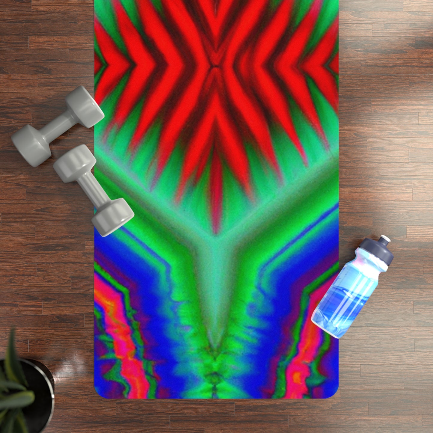 Mr. Mahesh Adams - Psychedelic Yoga Exercise Workout Mat - 24″ x 68"