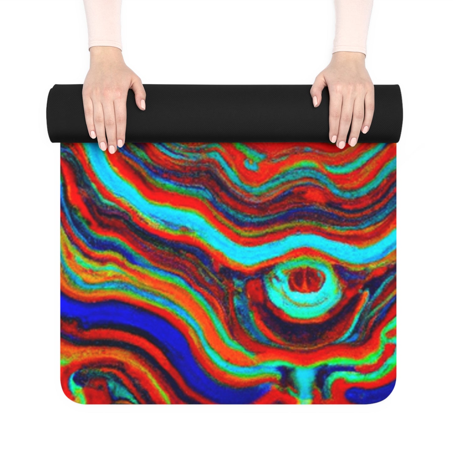 Miles Emberlight - Psychedelic Yoga Exercise Workout Mat - 24″ x 68"