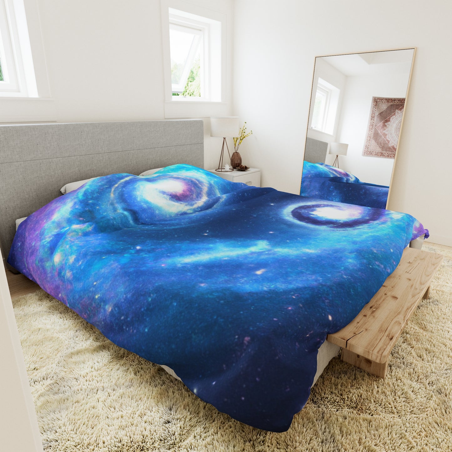 The Starry Dream of Amelia - Astronomy Duvet Bed Cover