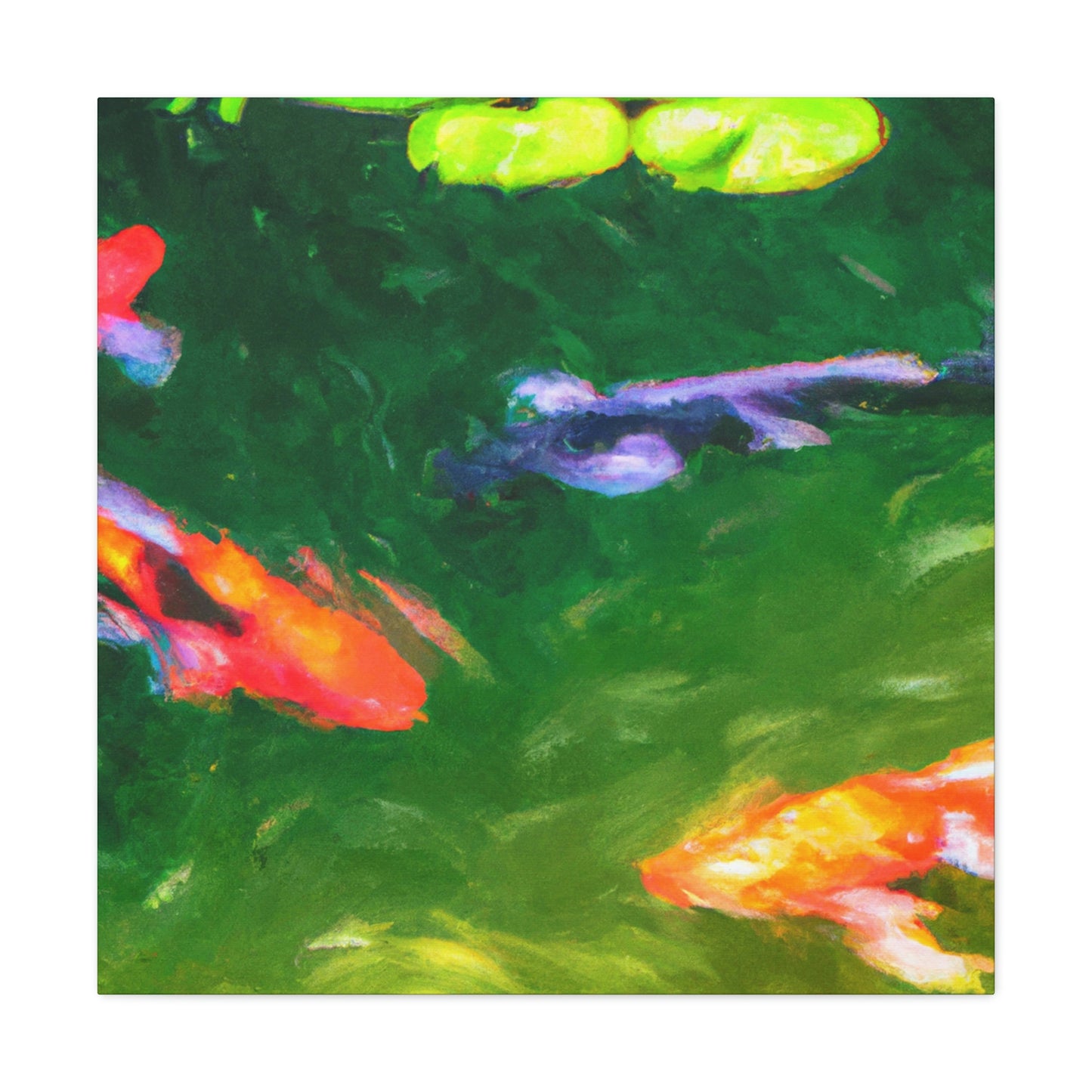 Johnna de la Poésie - Koi Fish Canvas Wall Art