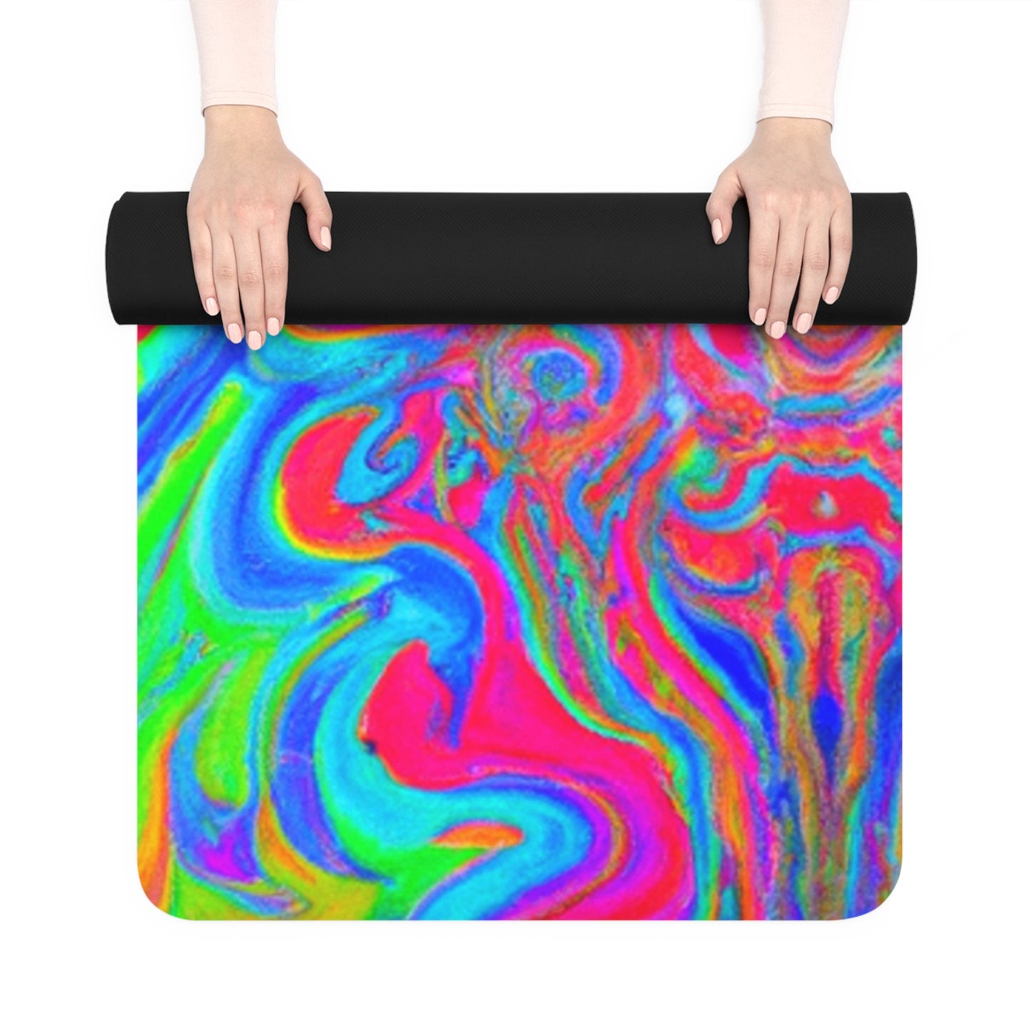 Amari Lakshmi - Psychedelic Yoga Exercise Workout Mat - 24″ x 68"