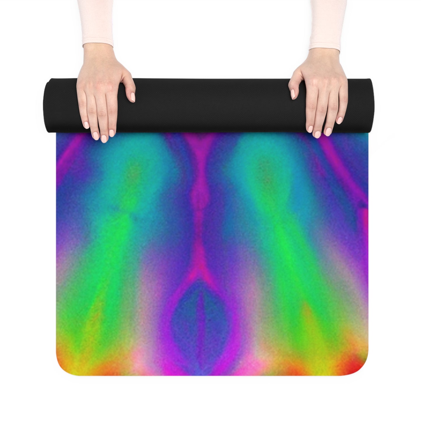 Franklin "Fro" Masterson - Psychedelic Yoga Exercise Workout Mat - 24″ x 68"
