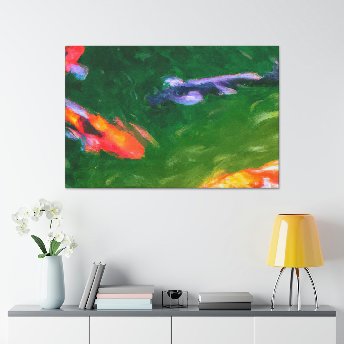 Johnna de la Poésie - Koi Fish Canvas Wall Art