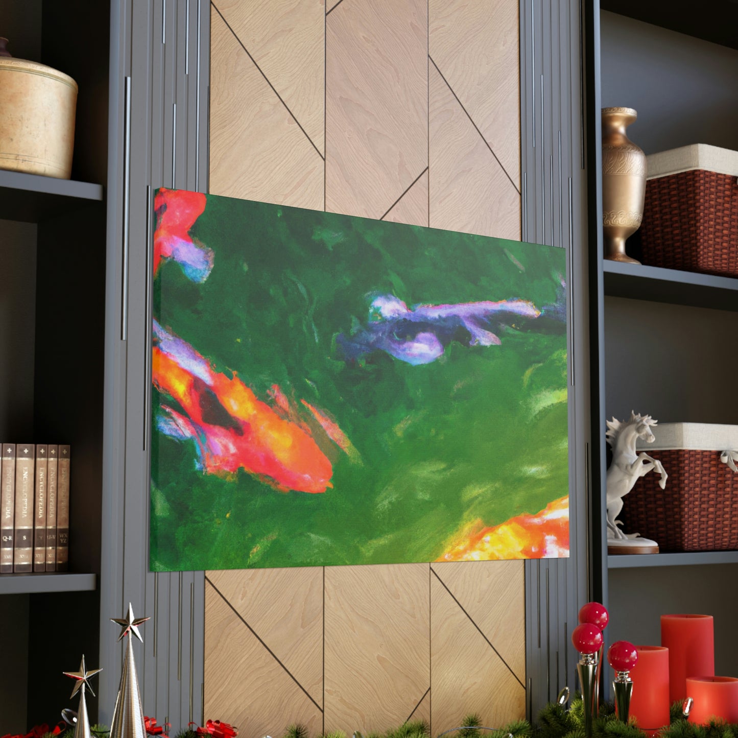 Johnna de la Poésie - Koi Fish Canvas Wall Art