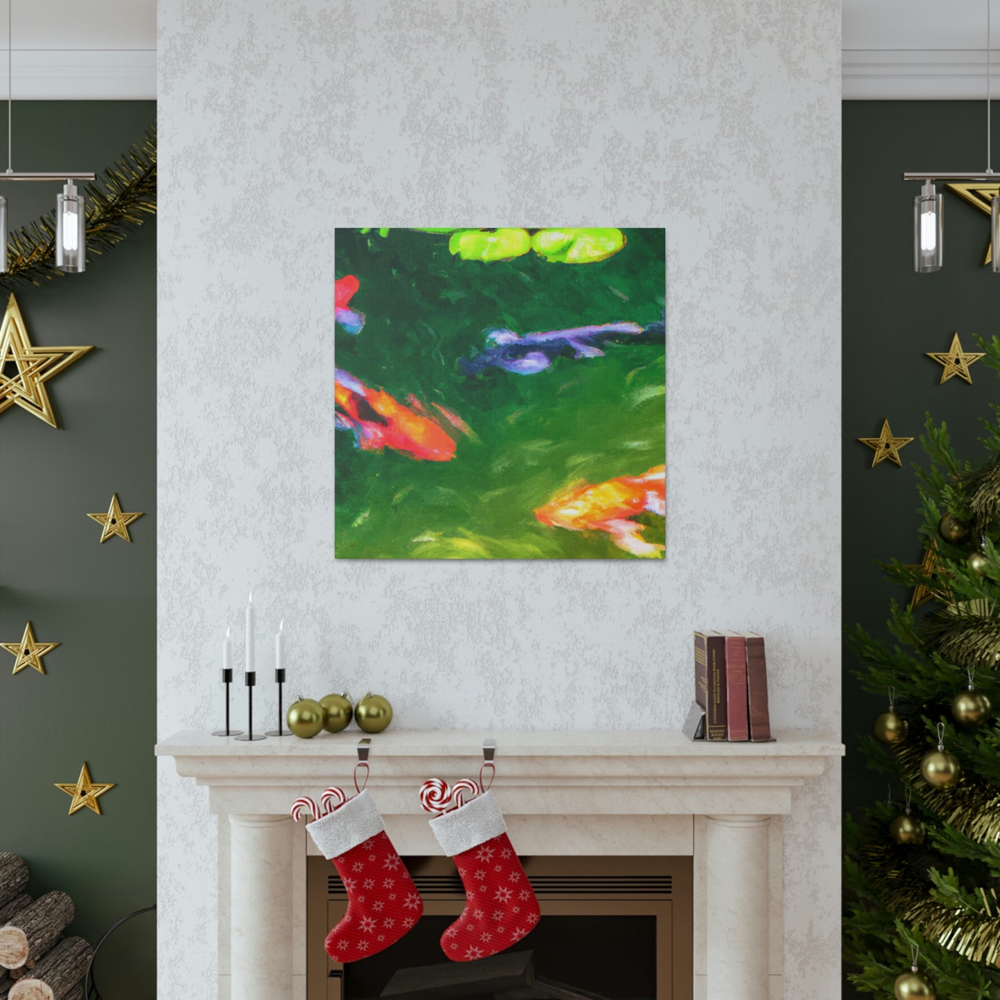 Johnna de la Poésie - Koi Fish Canvas Wall Art