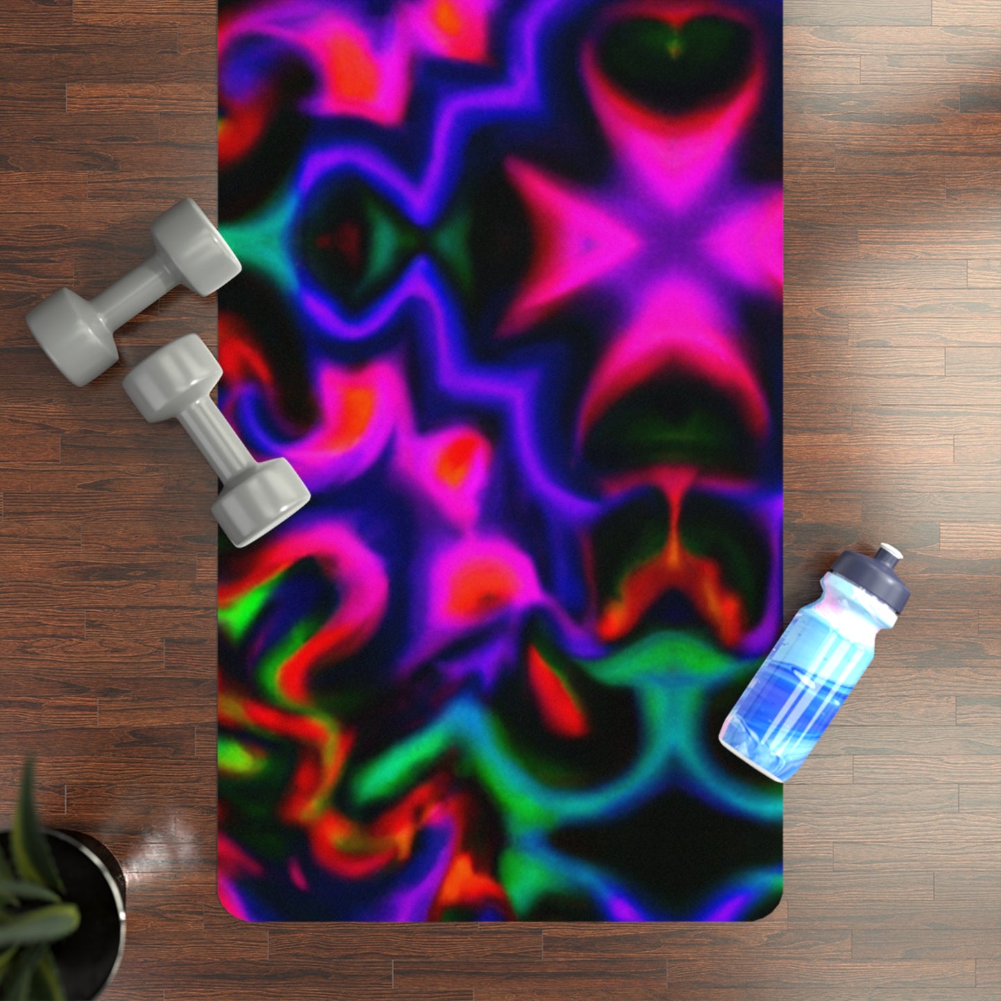 Lamont "Maharaji" Marlowe - Psychedelic Yoga Exercise Workout Mat - 24″ x 68"