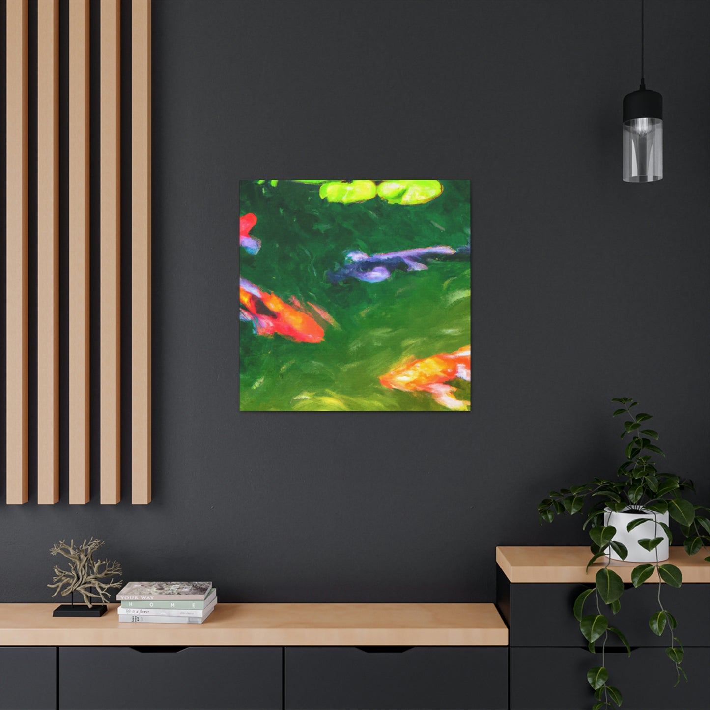 Johnna de la Poésie - Koi Fish Canvas Wall Art