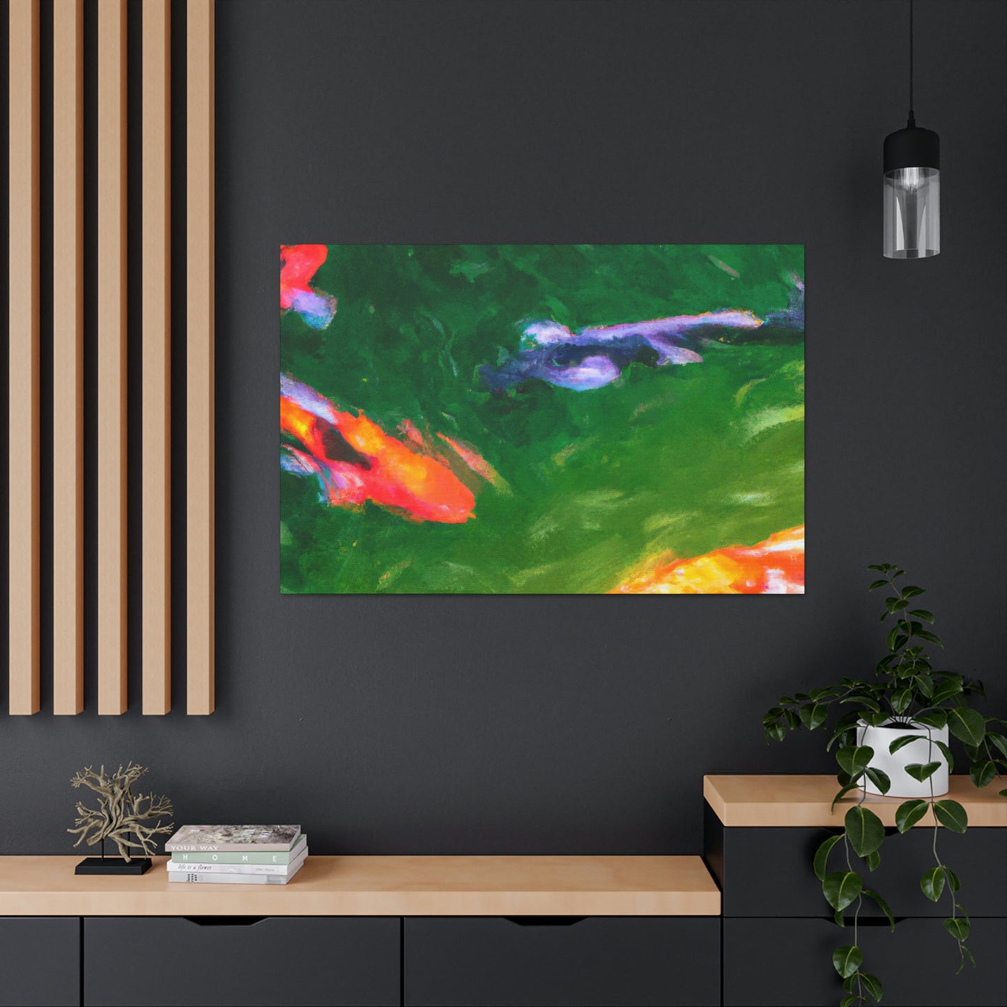 Johnna de la Poésie - Koi Fish Canvas Wall Art