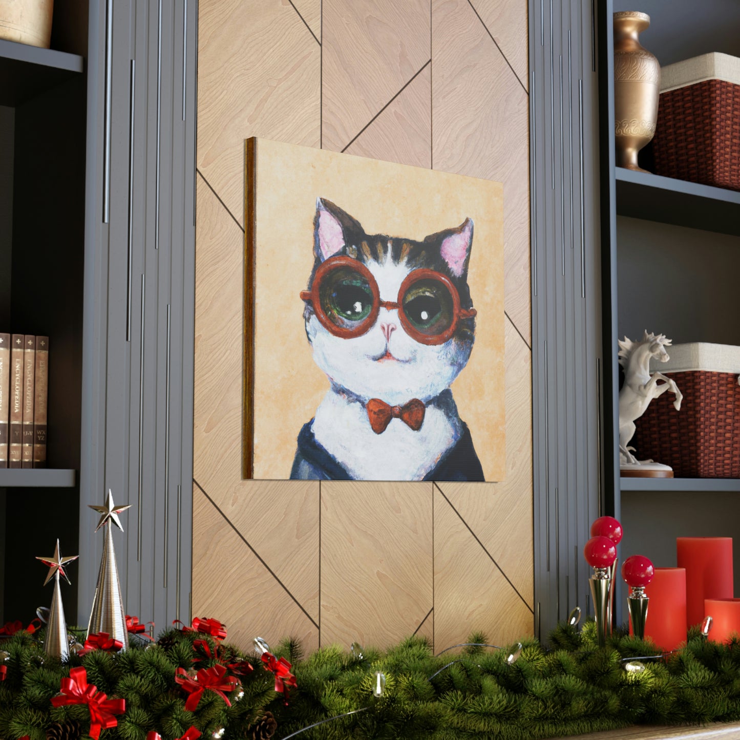 Goofy Paws - Cat Lovers Canvas Wall Art