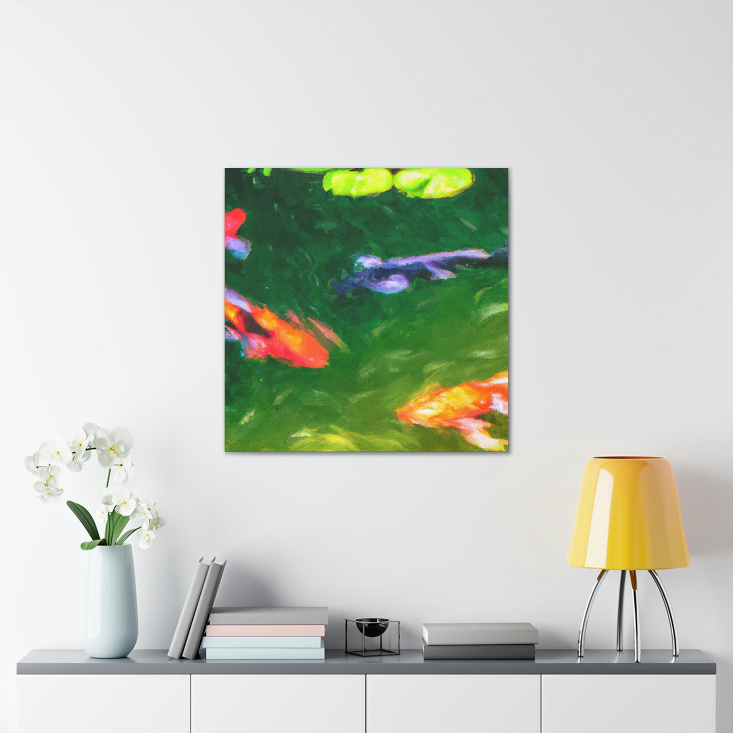 Johnna de la Poésie - Koi Fish Canvas Wall Art