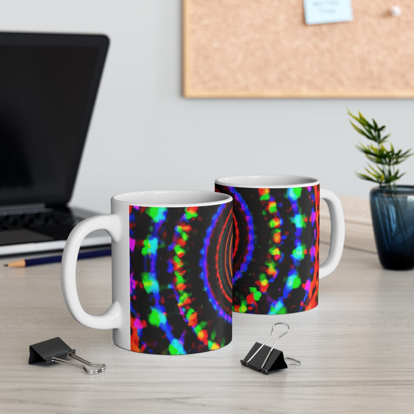 .

Paula's Perk-O-Brew - Psychedelic Coffee Cup Mug 11 Ounce