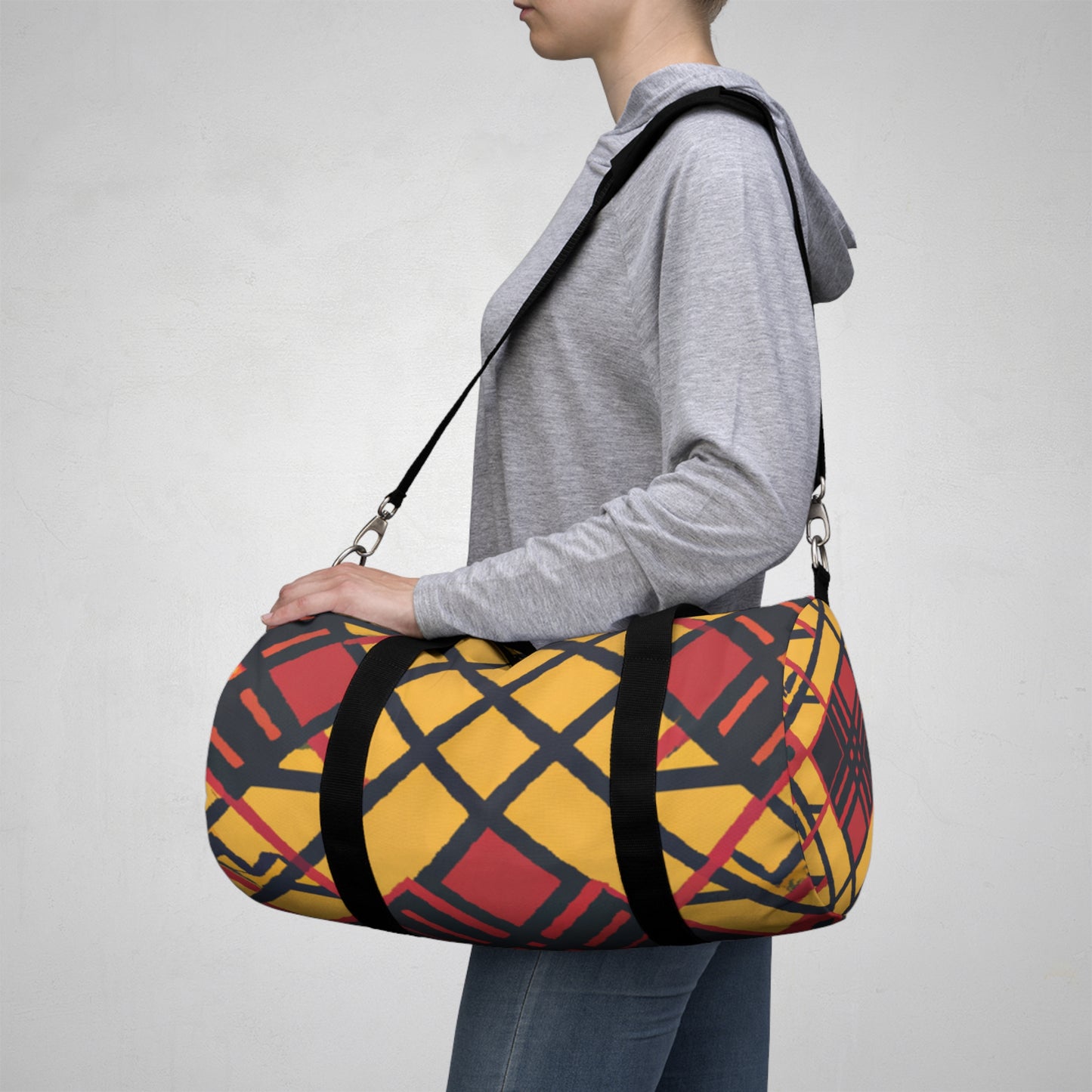 John Smithfield - Geometric Pattern Duffel Travel Gym Luggage Bag