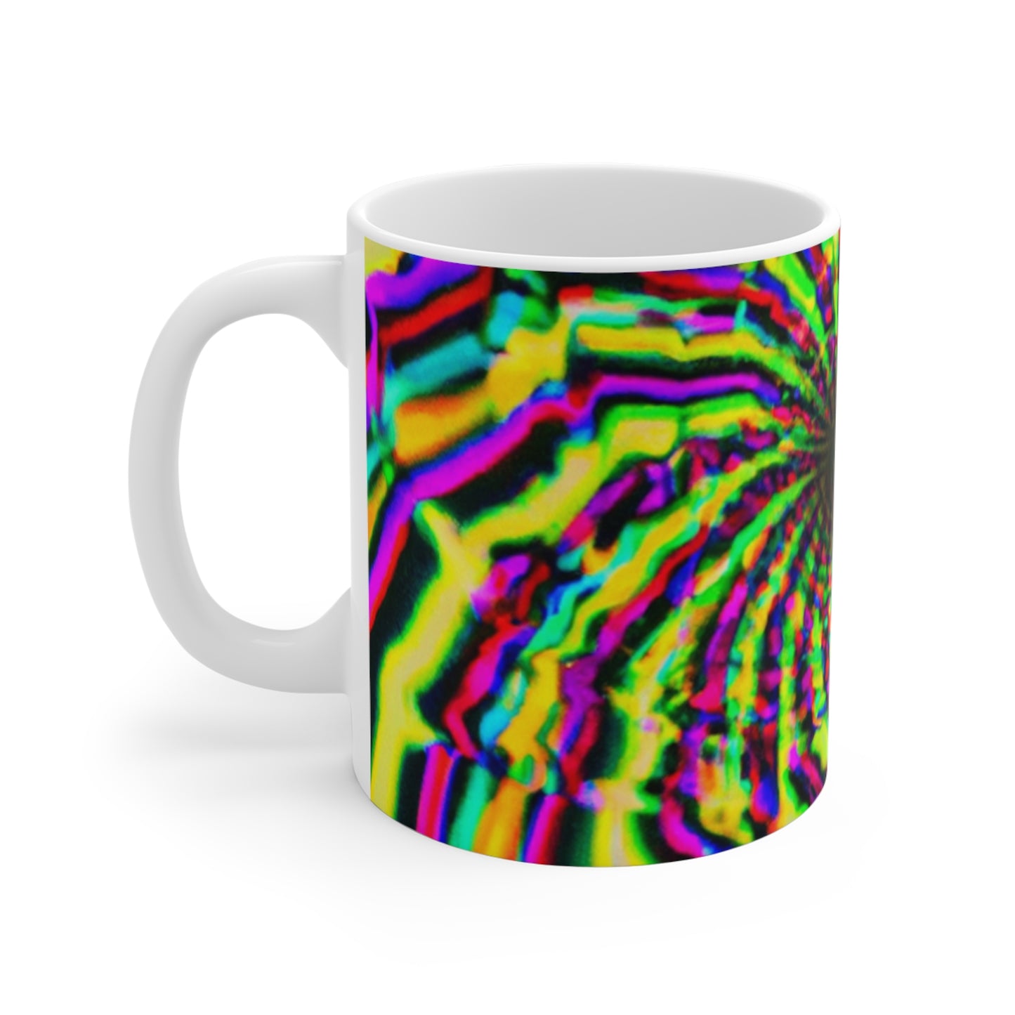 Milly's Mocha Brews - Psychedelic Coffee Cup Mug 11 Ounce