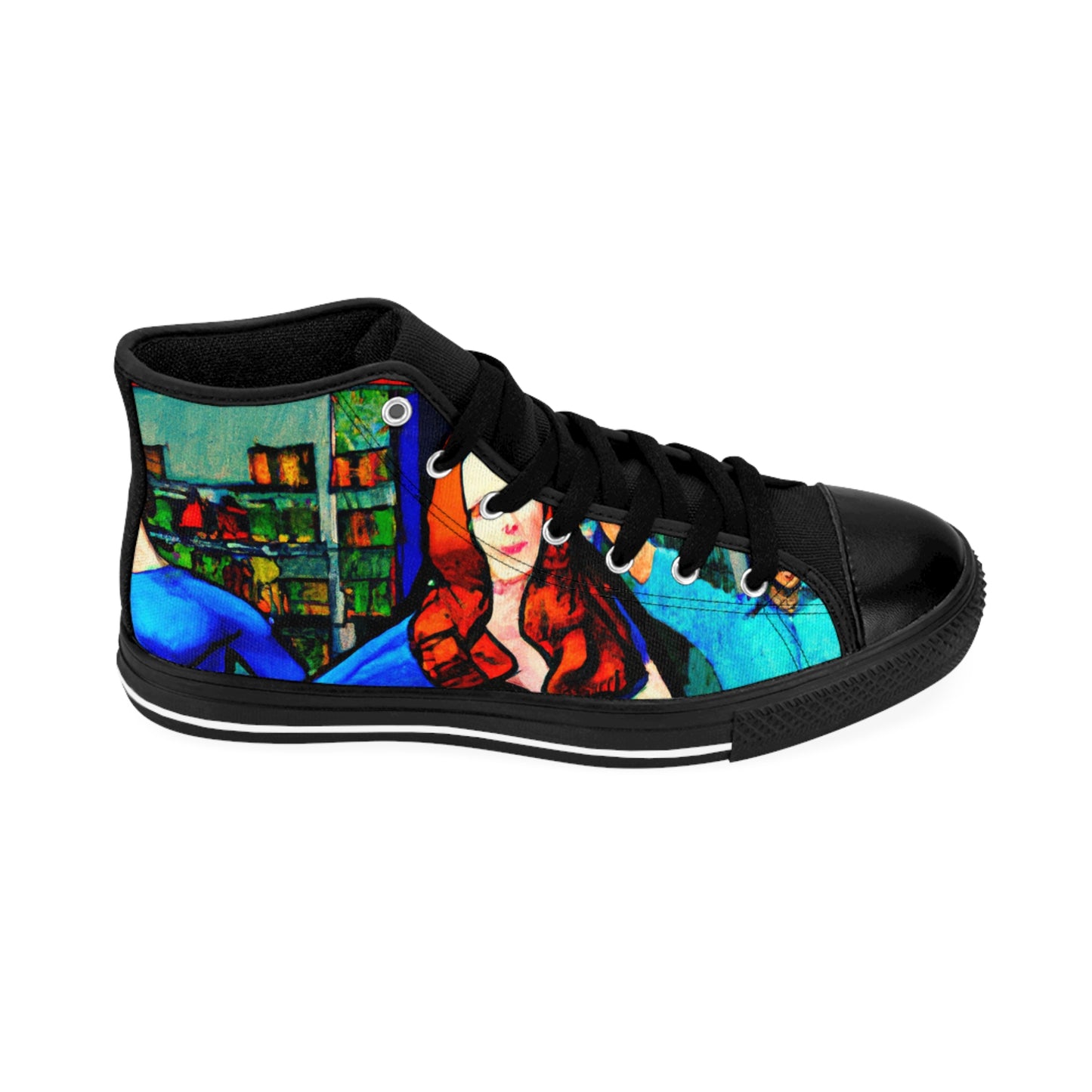 , modern or old-fashioned

Garreth de la Croix - Comic Book Hi Tops