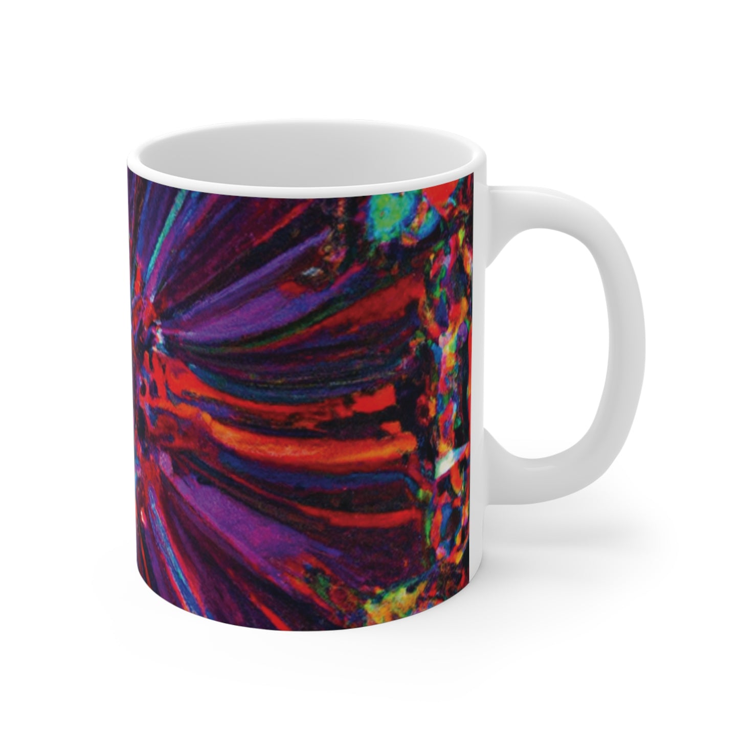 Alberta's Delicious Blend Coffee Company - Psychedelic Coffee Cup Mug 11 Ounce