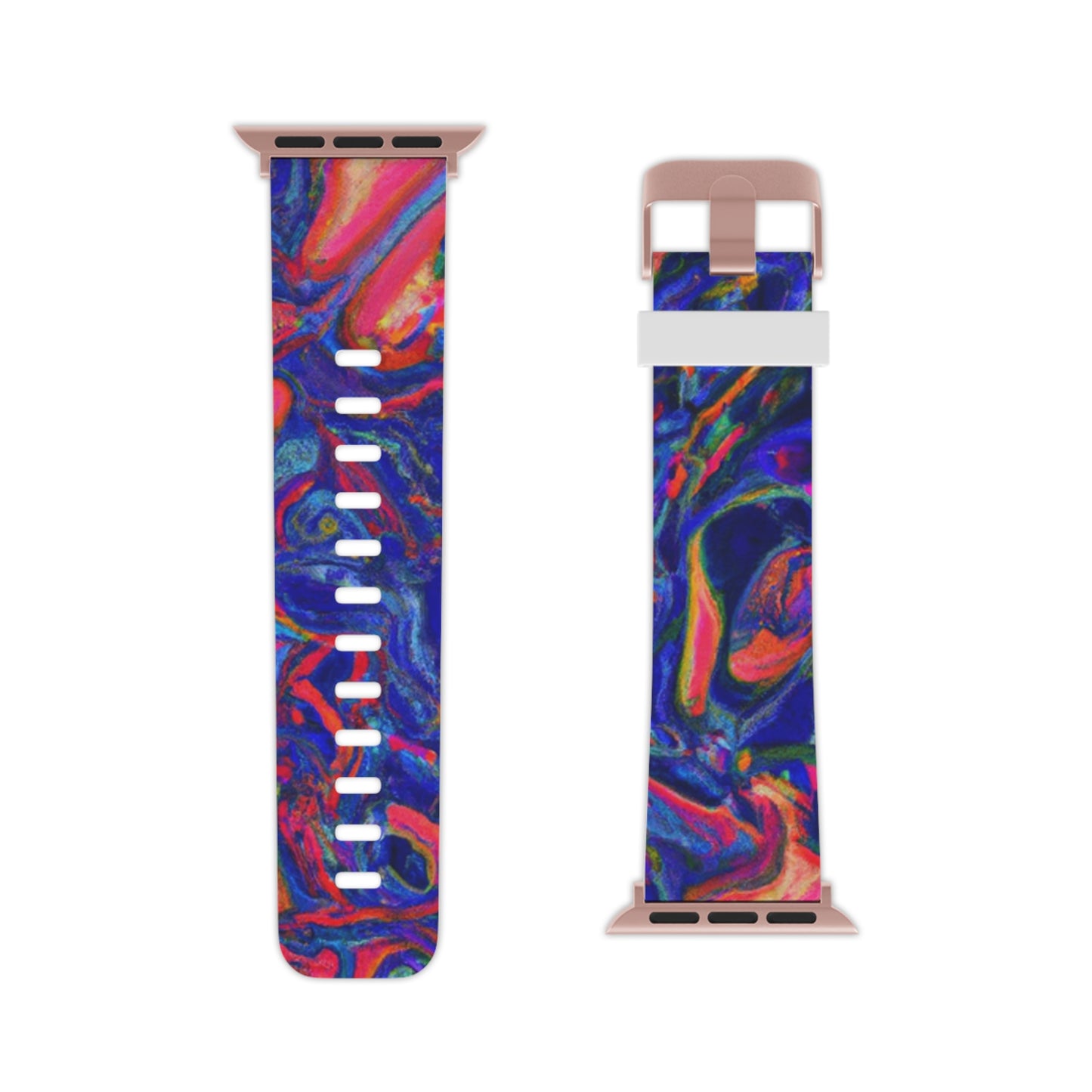 Oliver Finesse - Trippy Hippy Boho Psychedelic Apple Wrist Watch Band