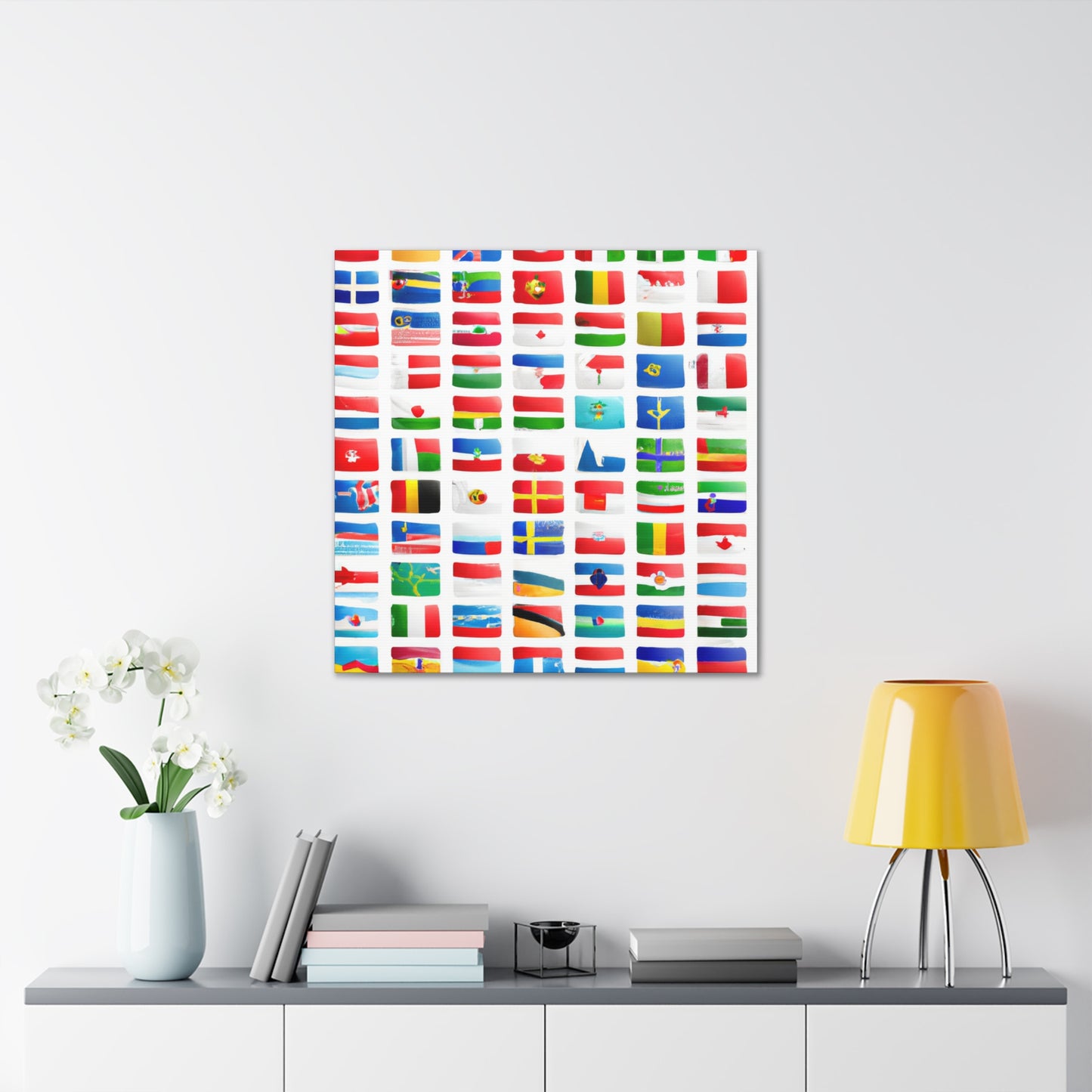 Talia Sanderfield - Flags Of The World Canvas Wall Art