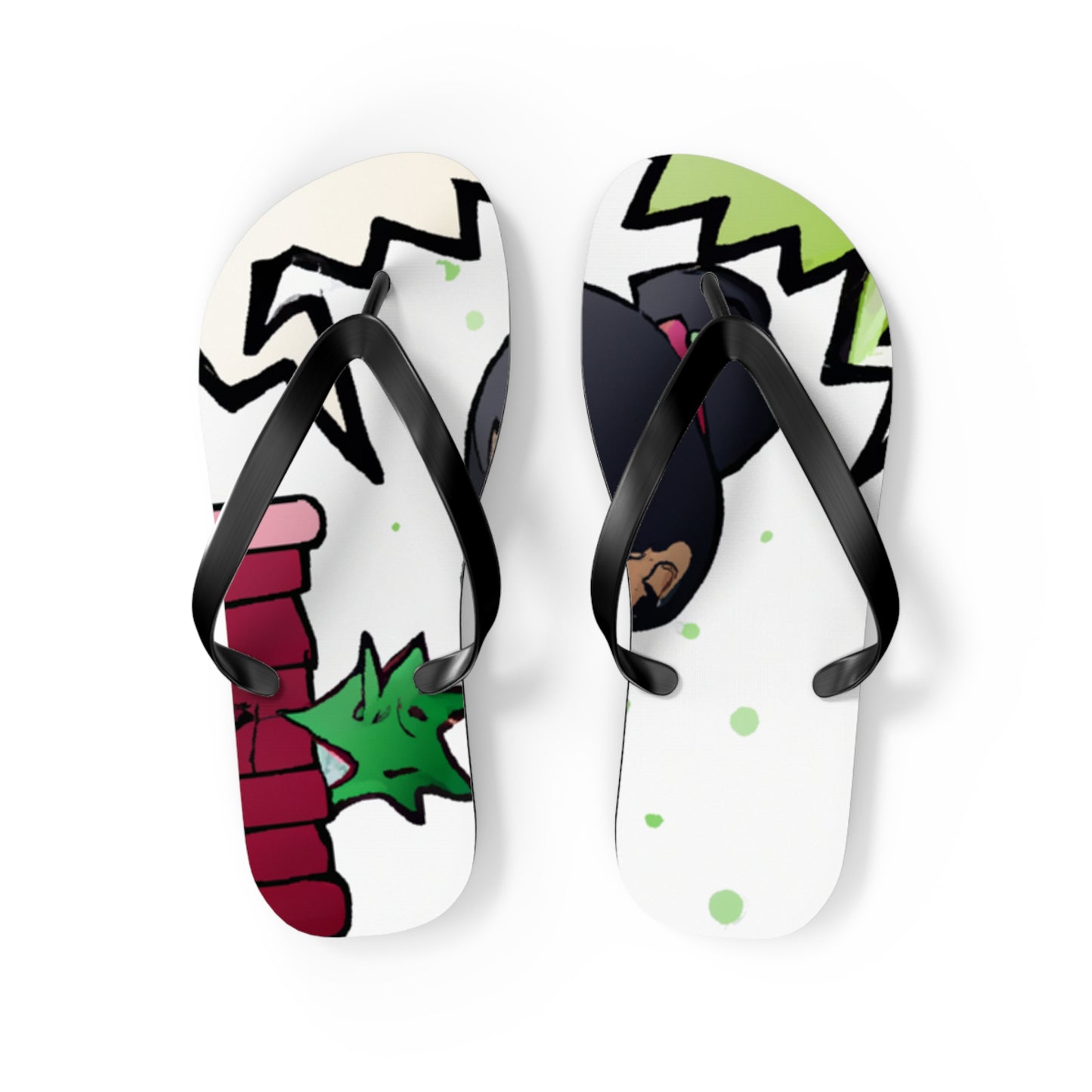 Sparky Flash - Comics Collector Flip Flop Beach Sandals