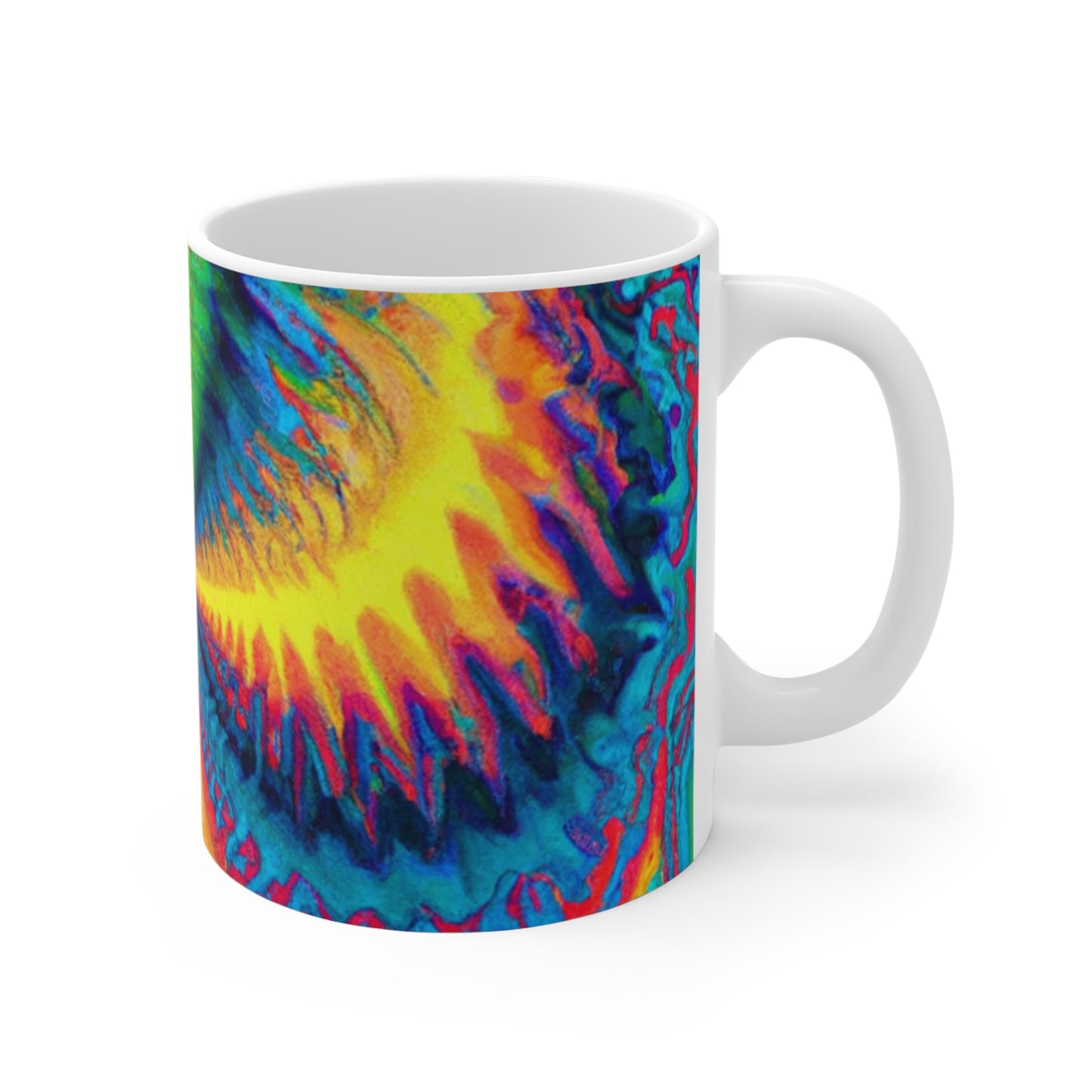 Clyde's Coffee Roasting Co. - Psychedelic Coffee Cup Mug 11 Ounce