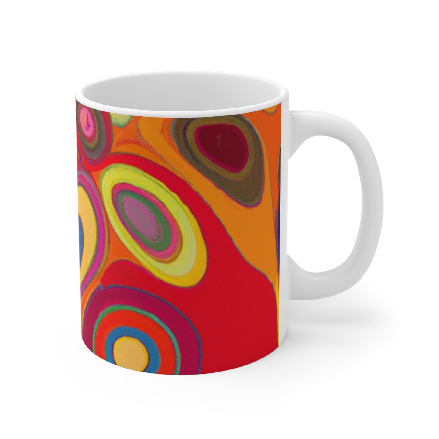 Wilma's Small Town Roasters - Psychedelic Coffee Cup Mug 11 Ounce