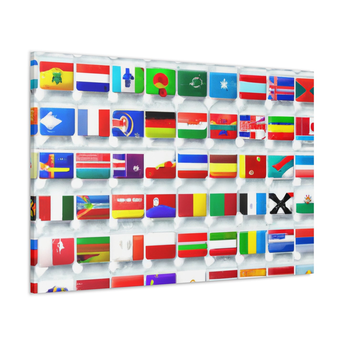 John Paul Jones Flag Designer - Flags Of The World Canvas Wall Art