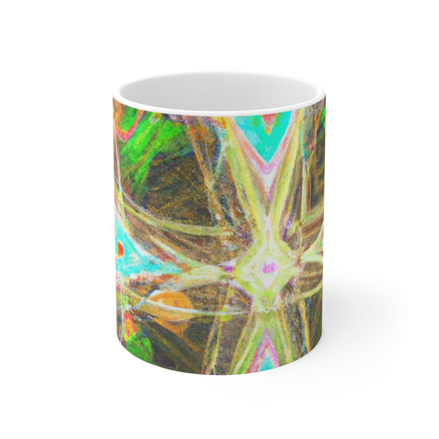 Josephine's Coffee Roasters - Psychedelic Coffee Cup Mug 11 Ounce