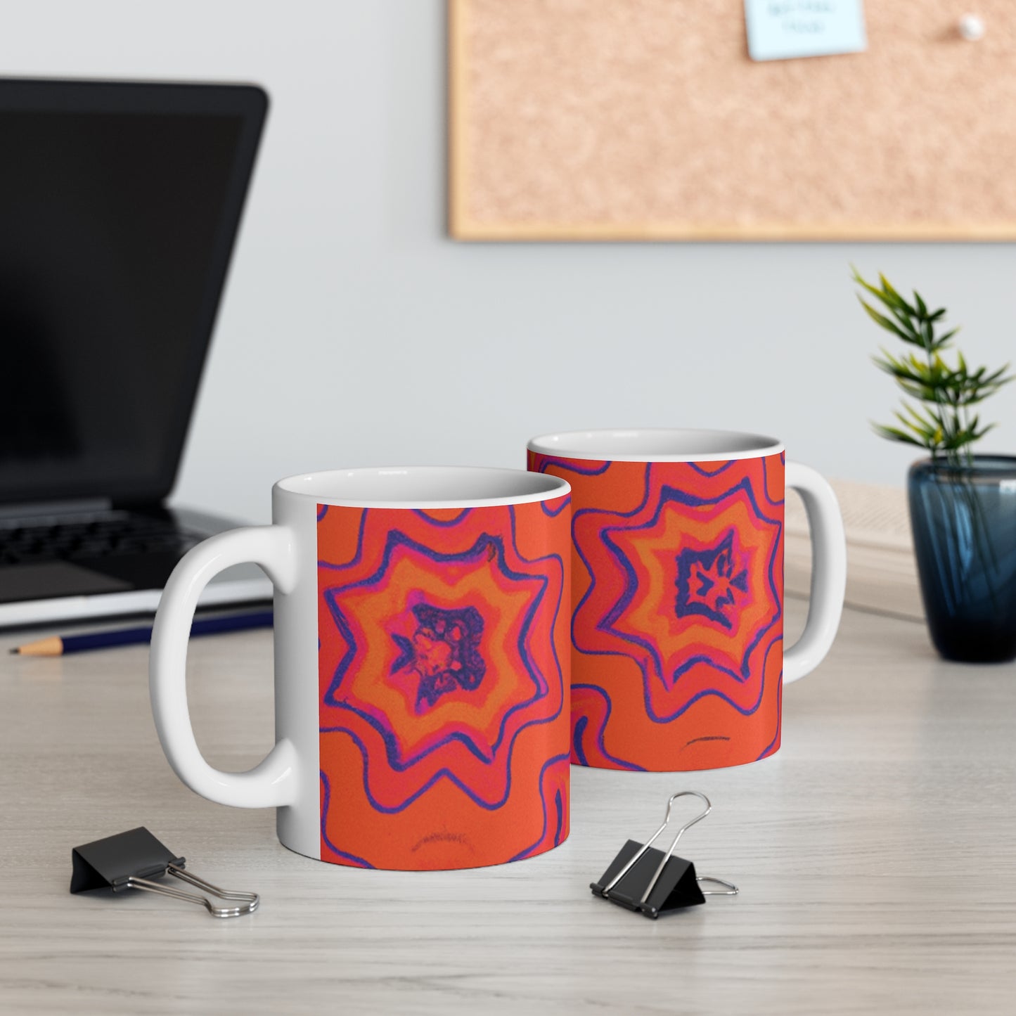 Edgar's Roasted Affection - Psychedelic Coffee Cup Mug 11 Ounce