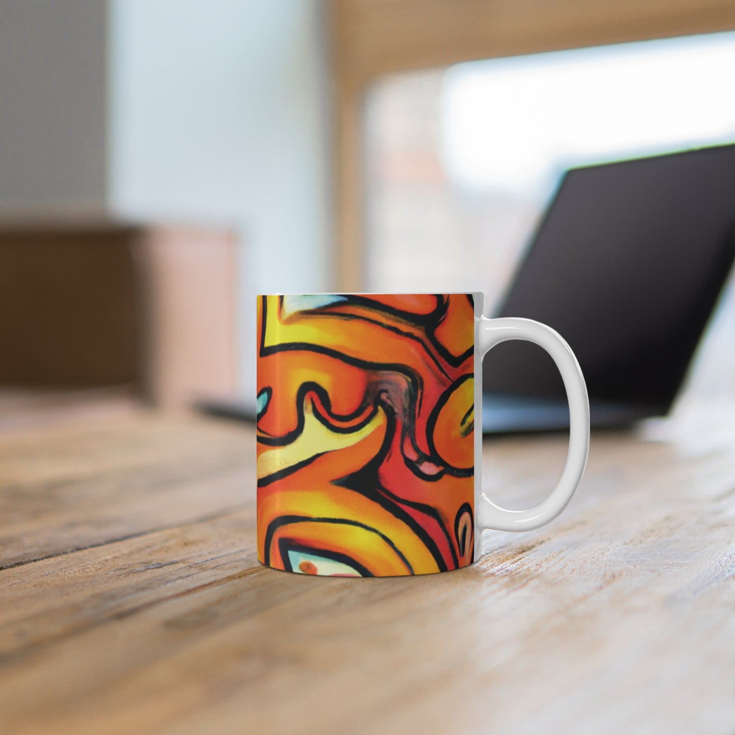 Caffé Aprilia - Psychedelic Coffee Cup Mug 11 Ounce