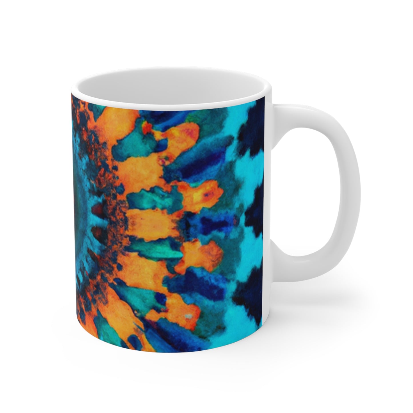 Old Bean Delights - Psychedelic Coffee Cup Mug 11 Ounce