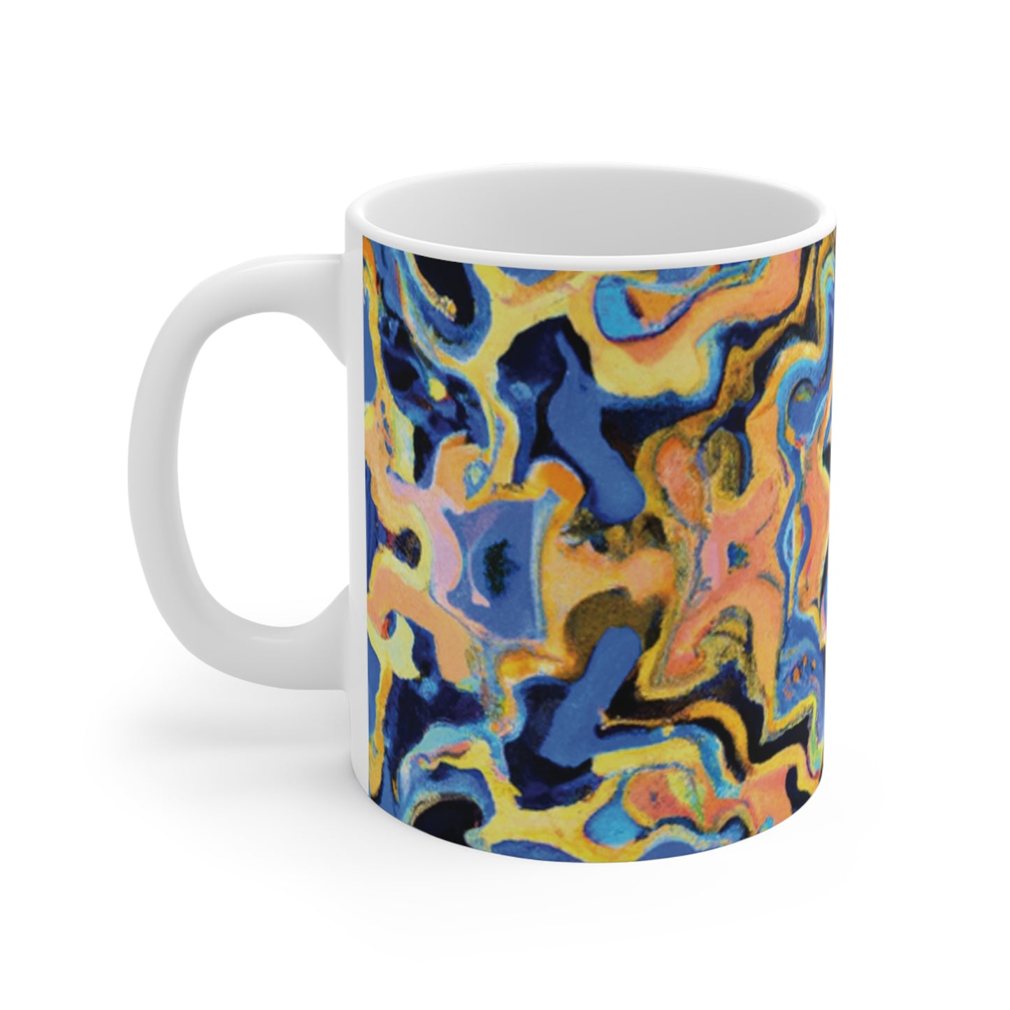 Joe's Java - Psychedelic Coffee Cup Mug 11 Ounce