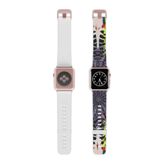 Victor Finley - Trippy Hippy Boho Psychedelic Apple Wrist Watch Band