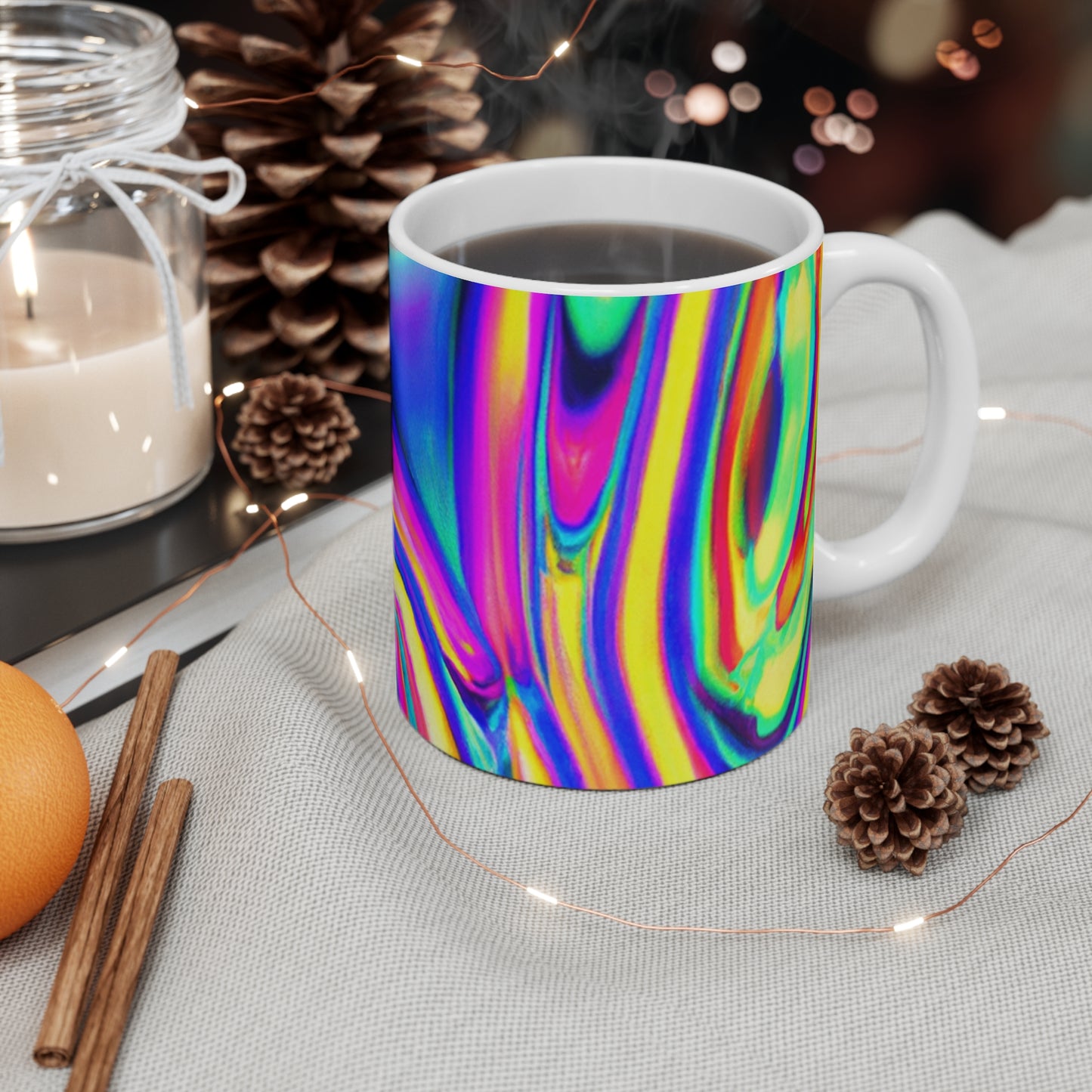 Java-Jotz Coffee Company - Psychedelic Coffee Cup Mug 11 Ounce