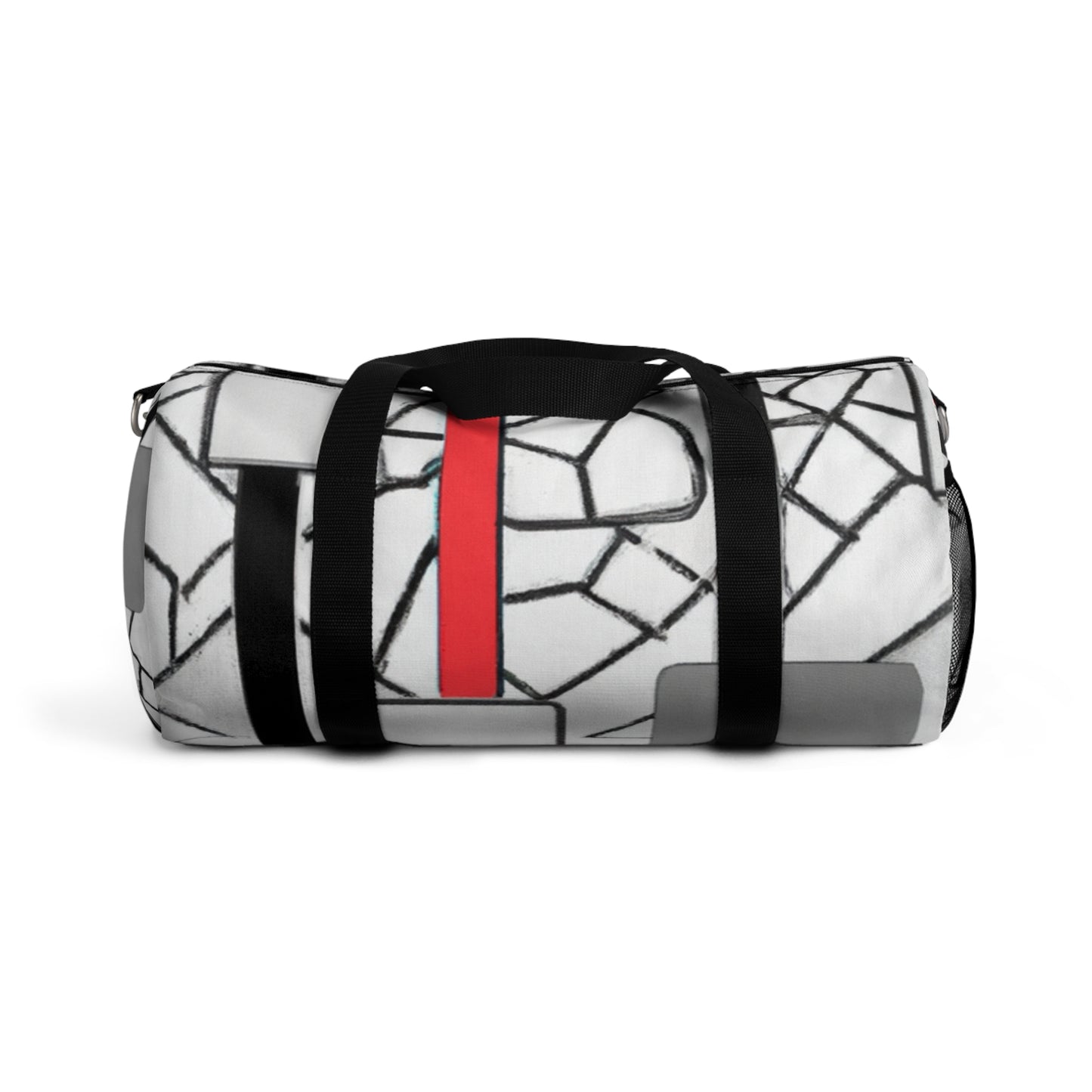 Selina Smoothington - Geometric Pattern Duffel Travel Gym Luggage Bag