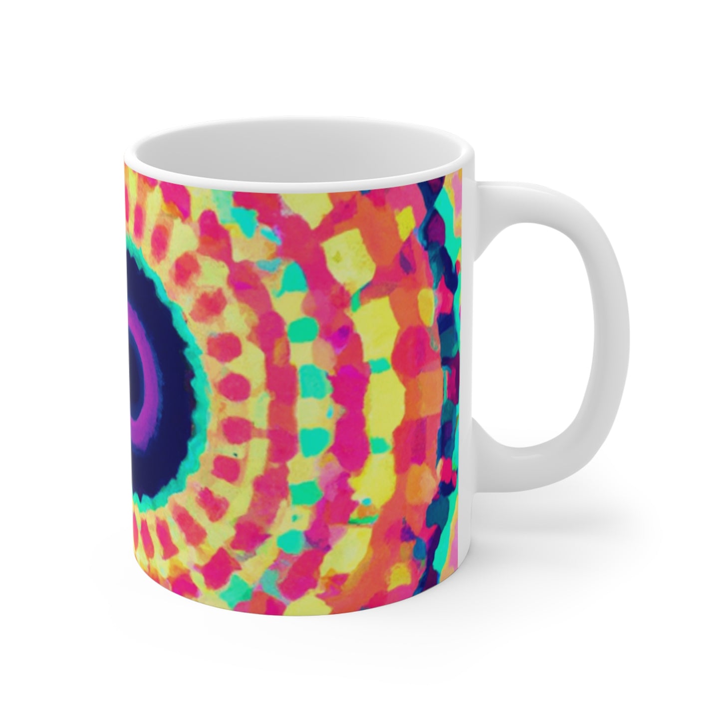 Brewmeister Freddie's Coffee - Psychedelic Coffee Cup Mug 11 Ounce