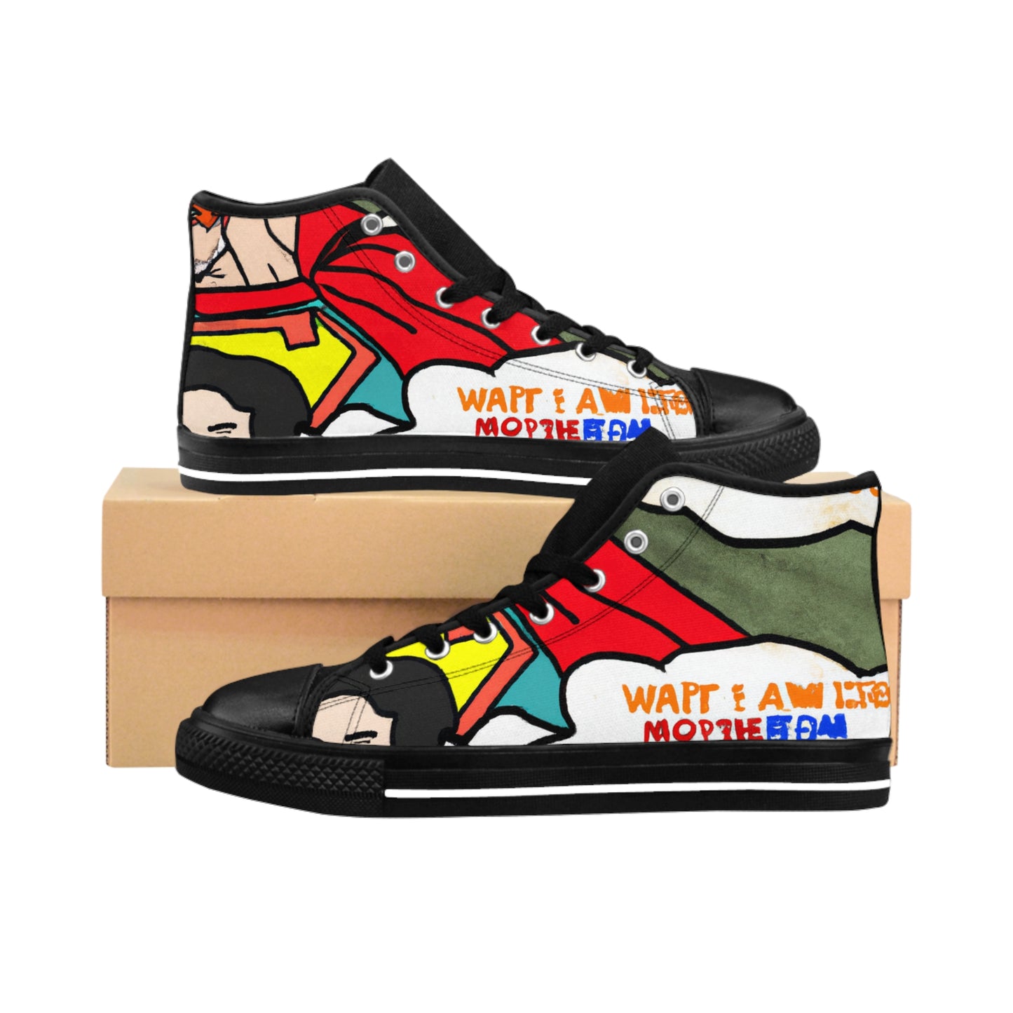 .

Donawin of Leathersole - Comic Book Hi Tops