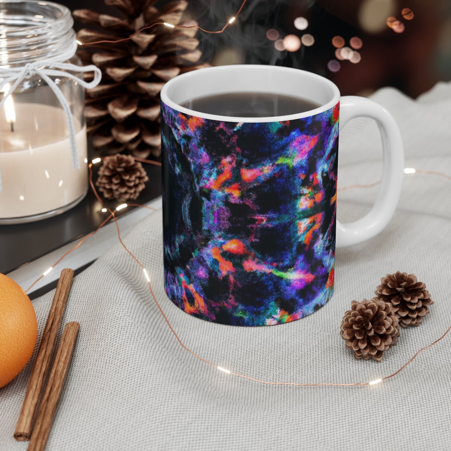 Percy Brewster's Finest Blend - Psychedelic Coffee Cup Mug 11 Ounce