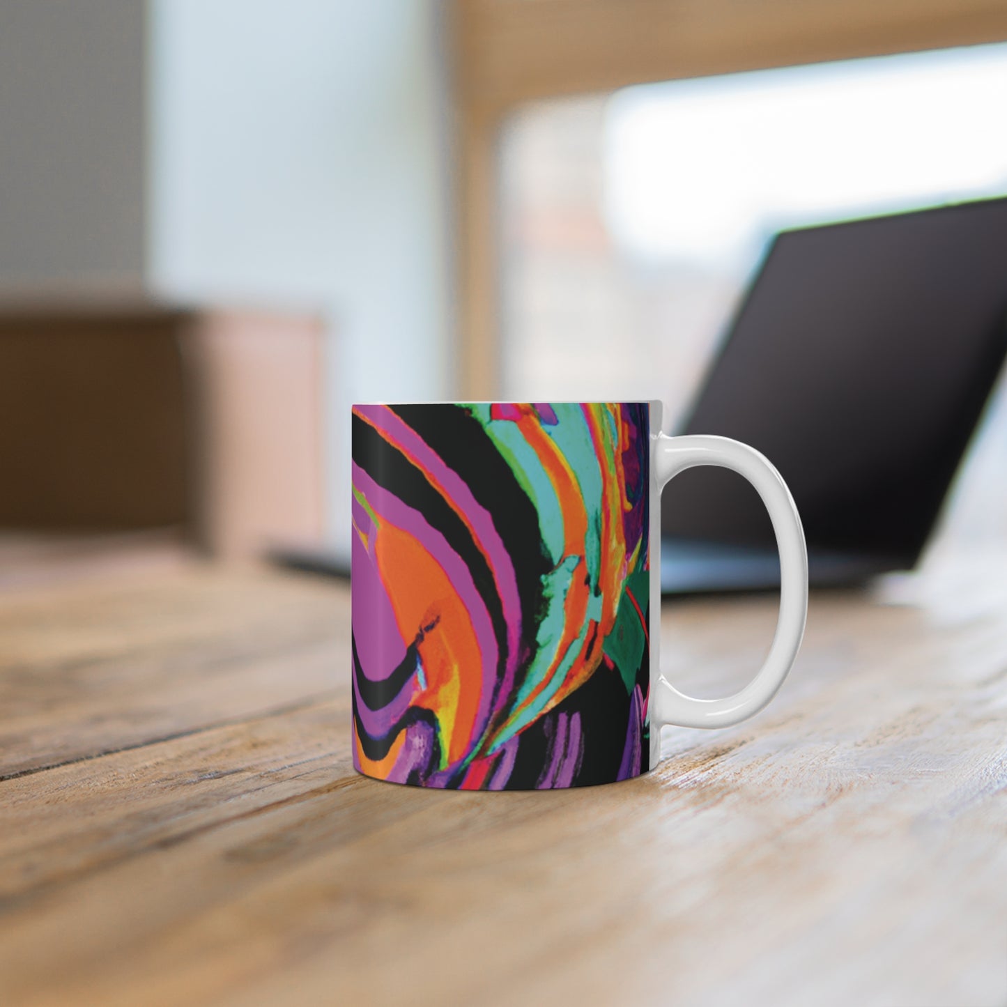 Joe's Java - Psychedelic Coffee Cup Mug 11 Ounce