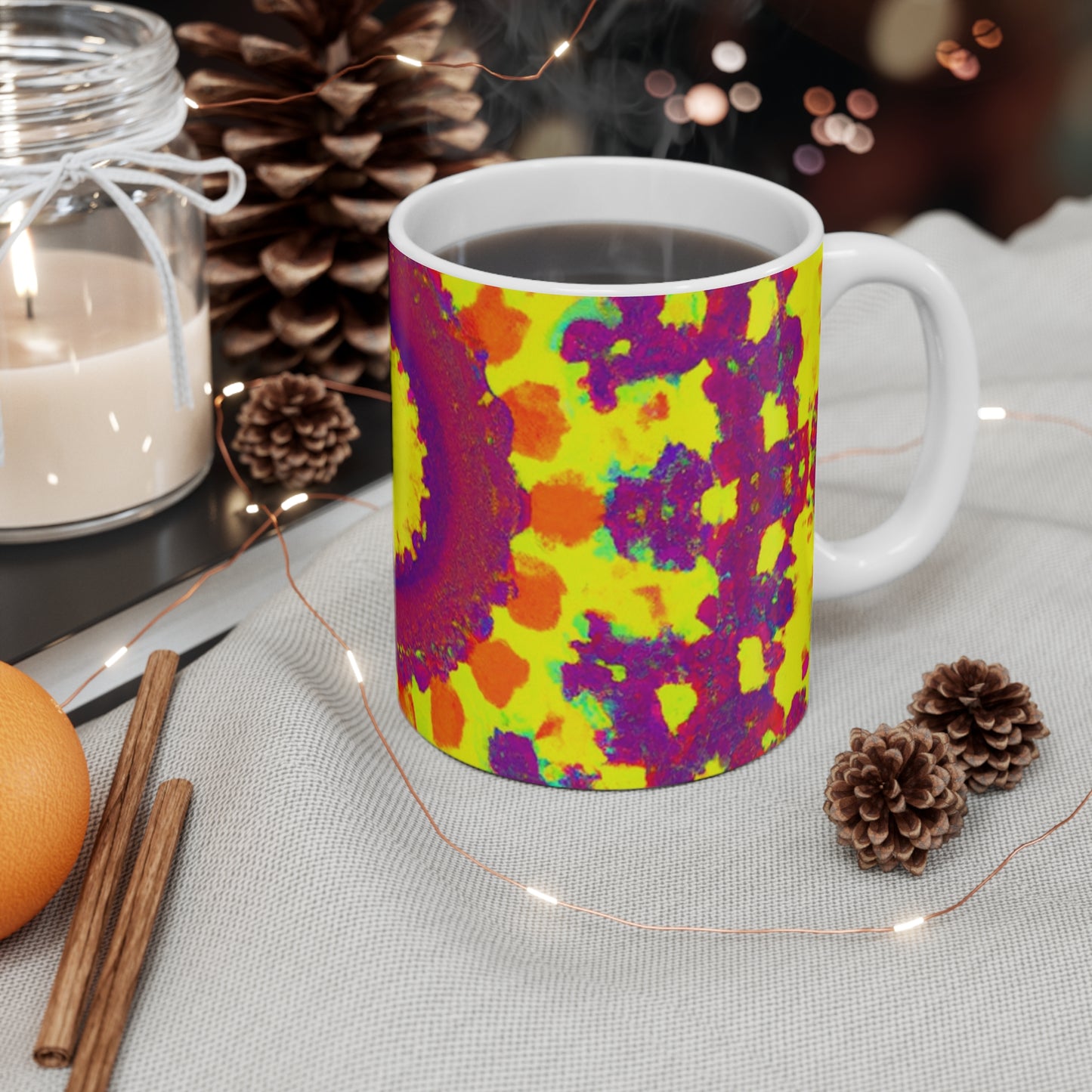 Carmen's Cowboy Coffee - Psychedelic Coffee Cup Mug 11 Ounce