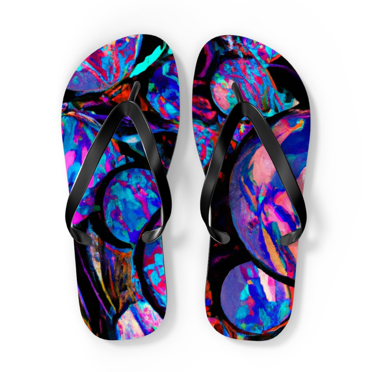 Caroline Craddock - Psychedelic Trippy Flip Flop Beach Sandals