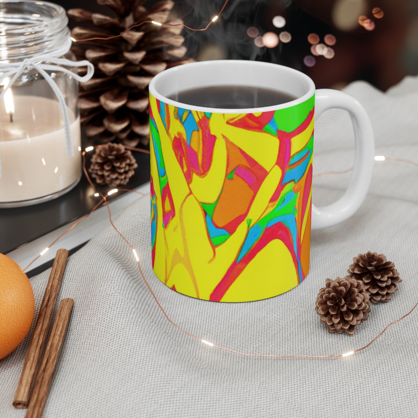 Maxwell's Roast - Psychedelic Coffee Cup Mug 11 Ounce