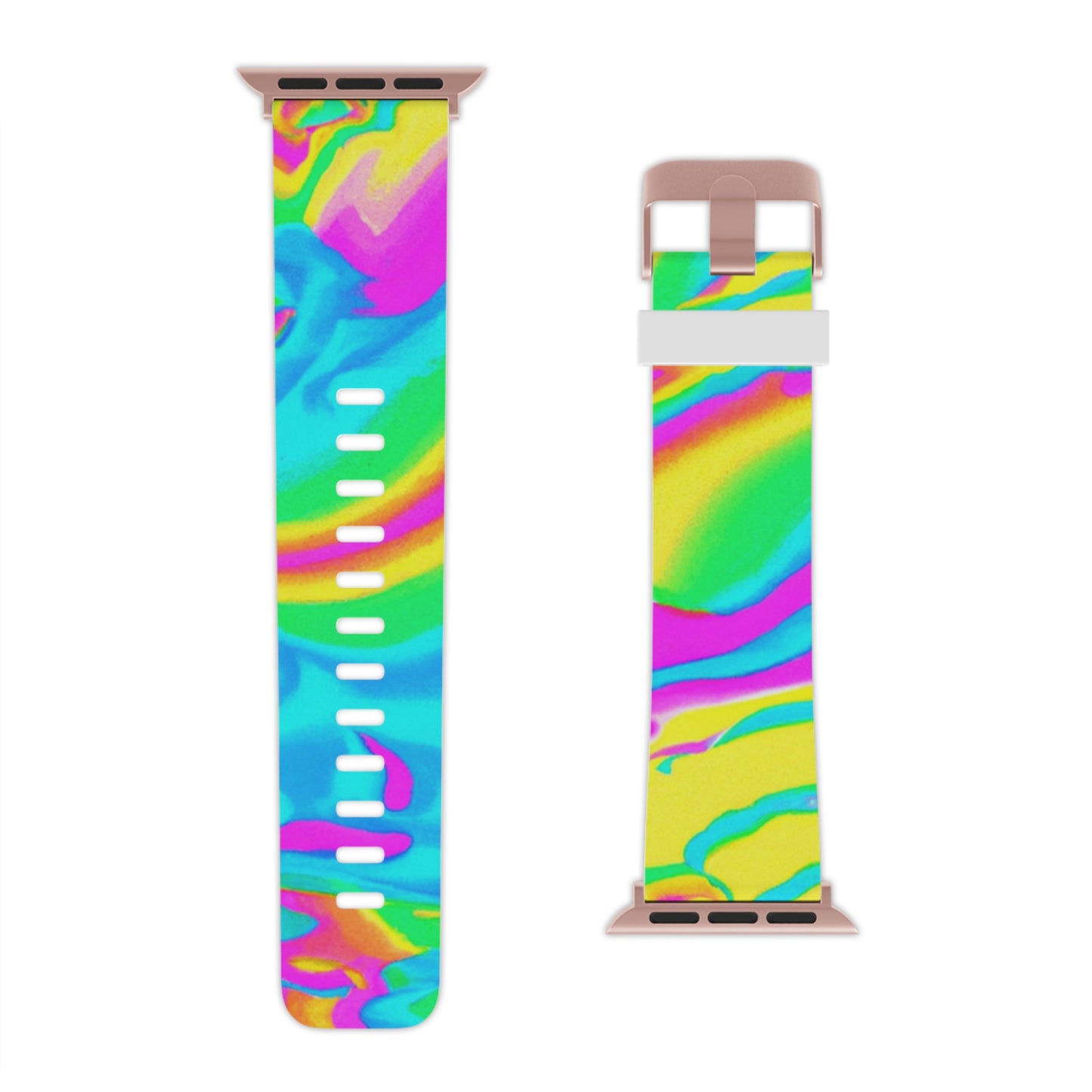 Odessa Lacey - Trippy Hippy Boho Psychedelic Apple Wrist Watch Band