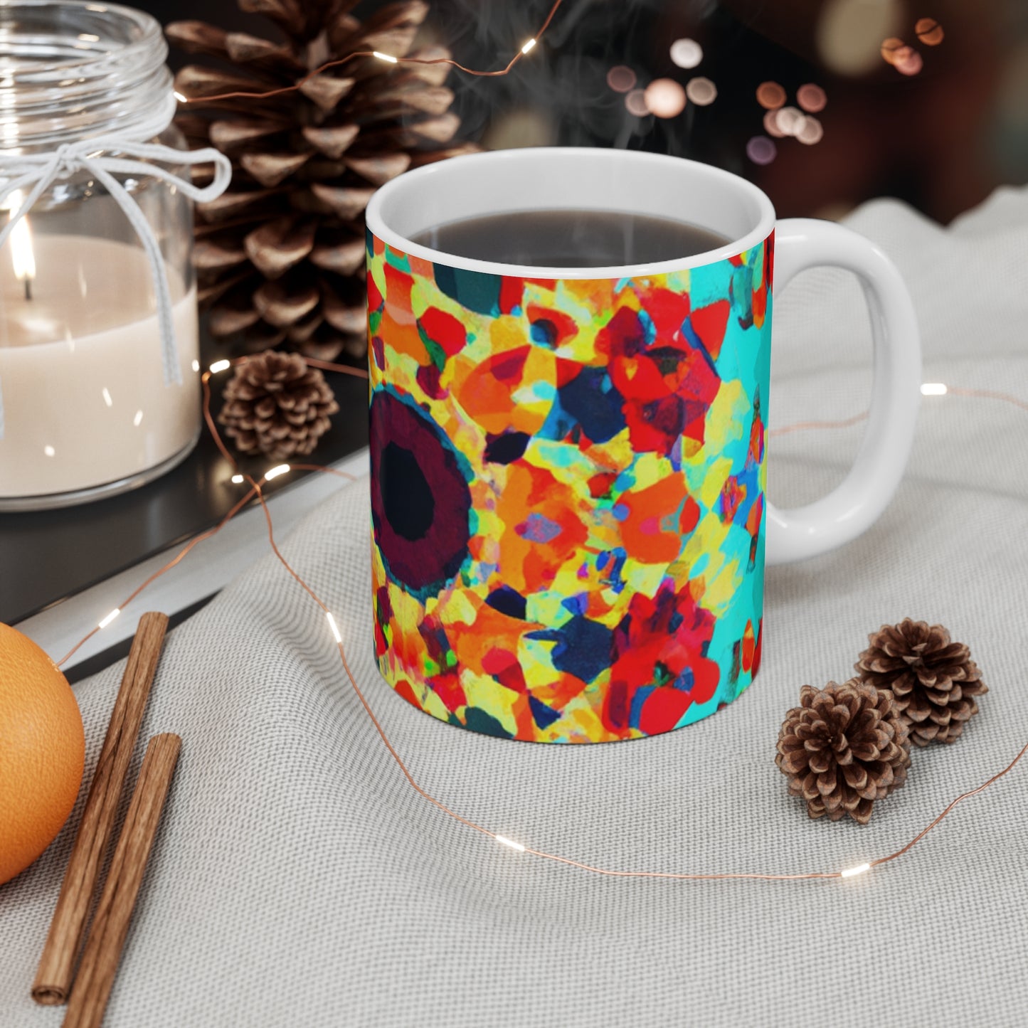 Sylvia's Select Specialty Coffee - Psychedelic Coffee Cup Mug 11 Ounce