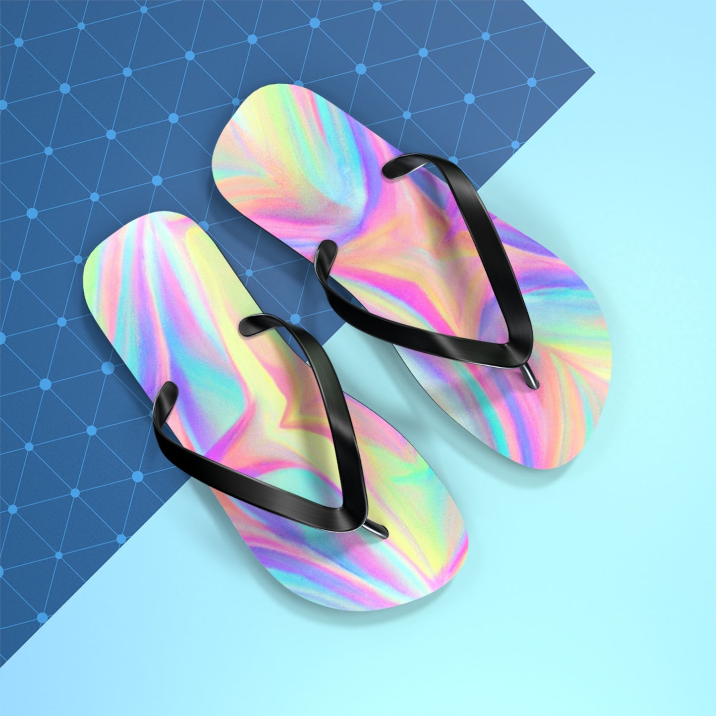 Lavinia Grieveson, Shoemistress - Psychedelic Trippy Flip Flop Beach Sandals