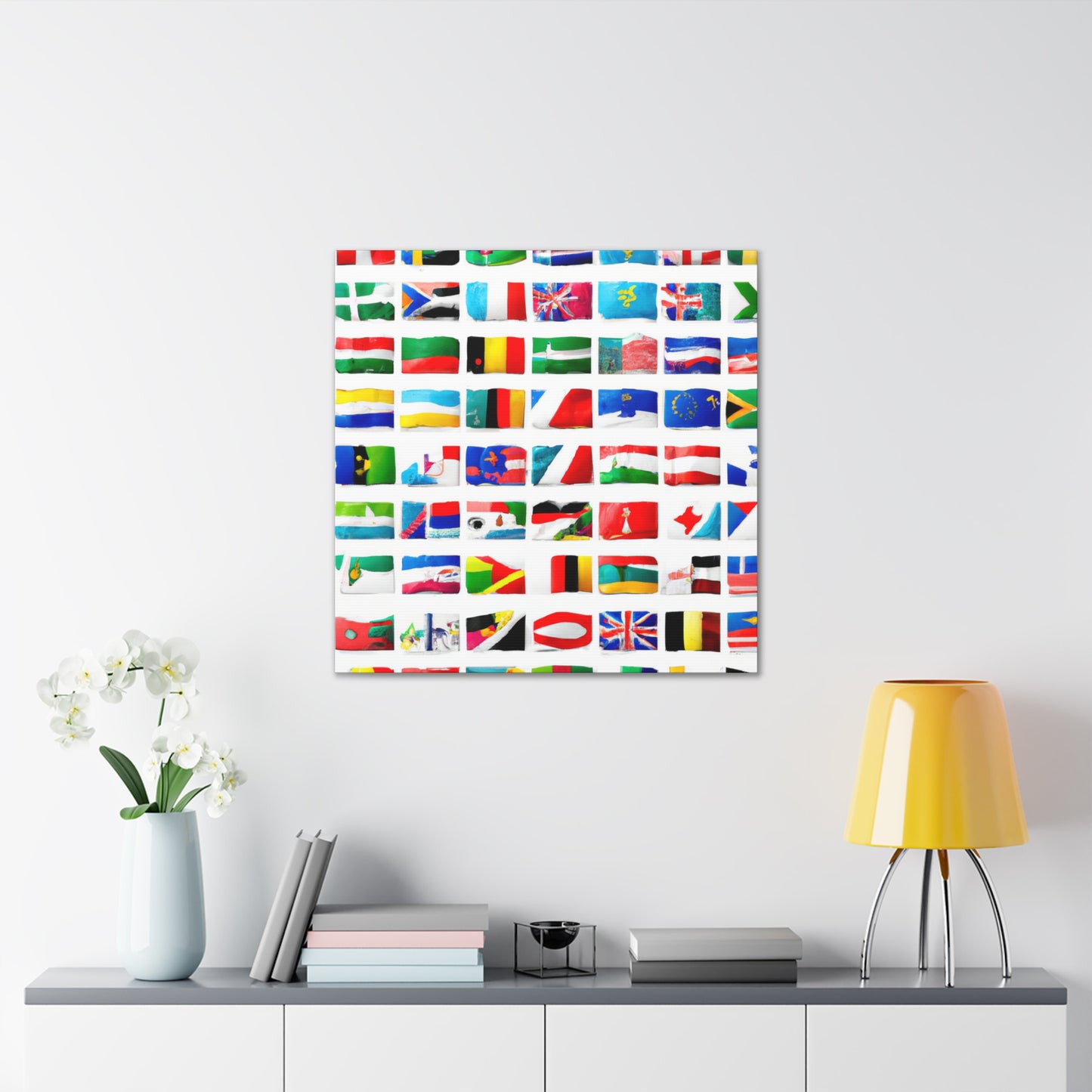 Emma Curttiss, Flag Designer - Flags Of The World Canvas Wall Art