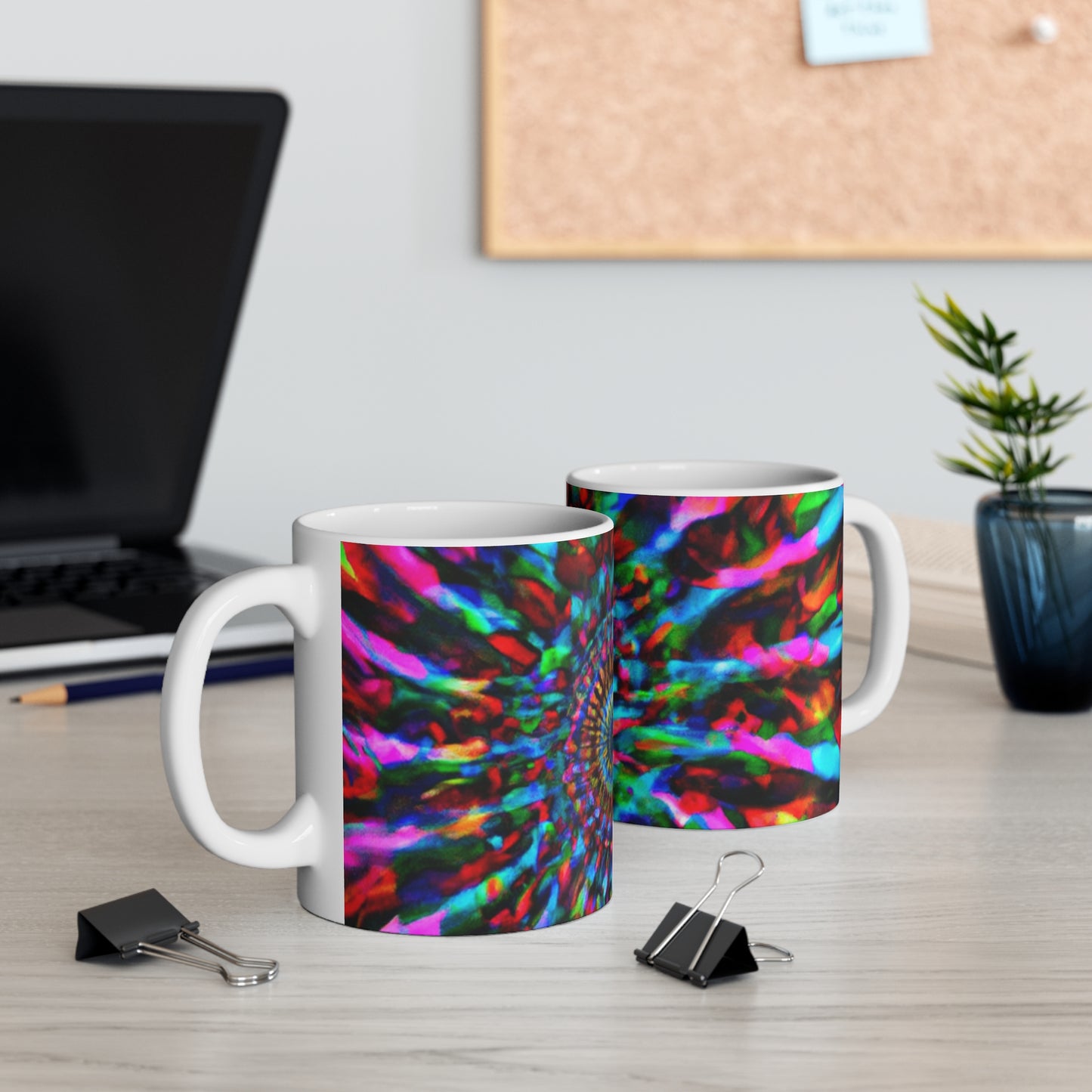 Joe Java's Coffee Company - Psychedelic Coffee Cup Mug 11 Ounce